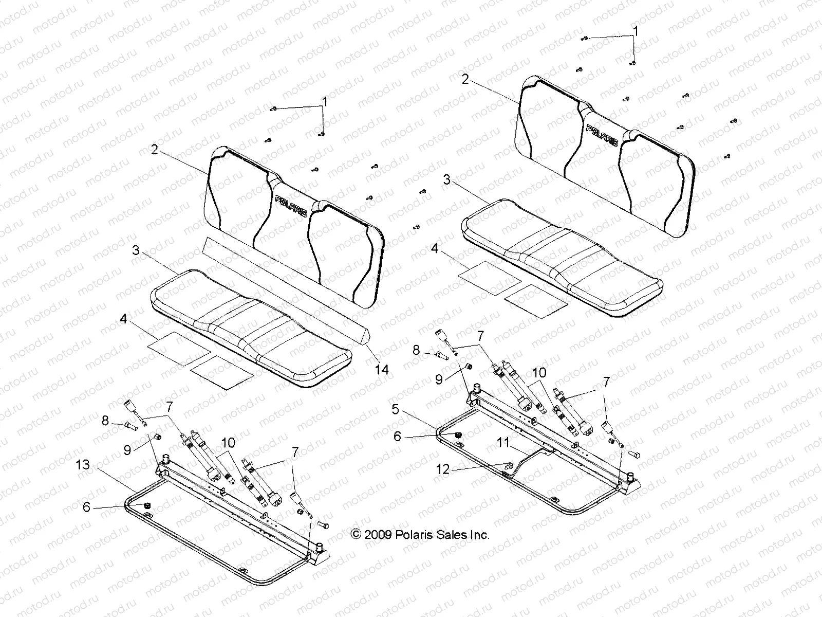 BODY | BODY, SEAT and BASE - R08WH68AG/AH/AK/AR (49RGRSEAT08CREW)