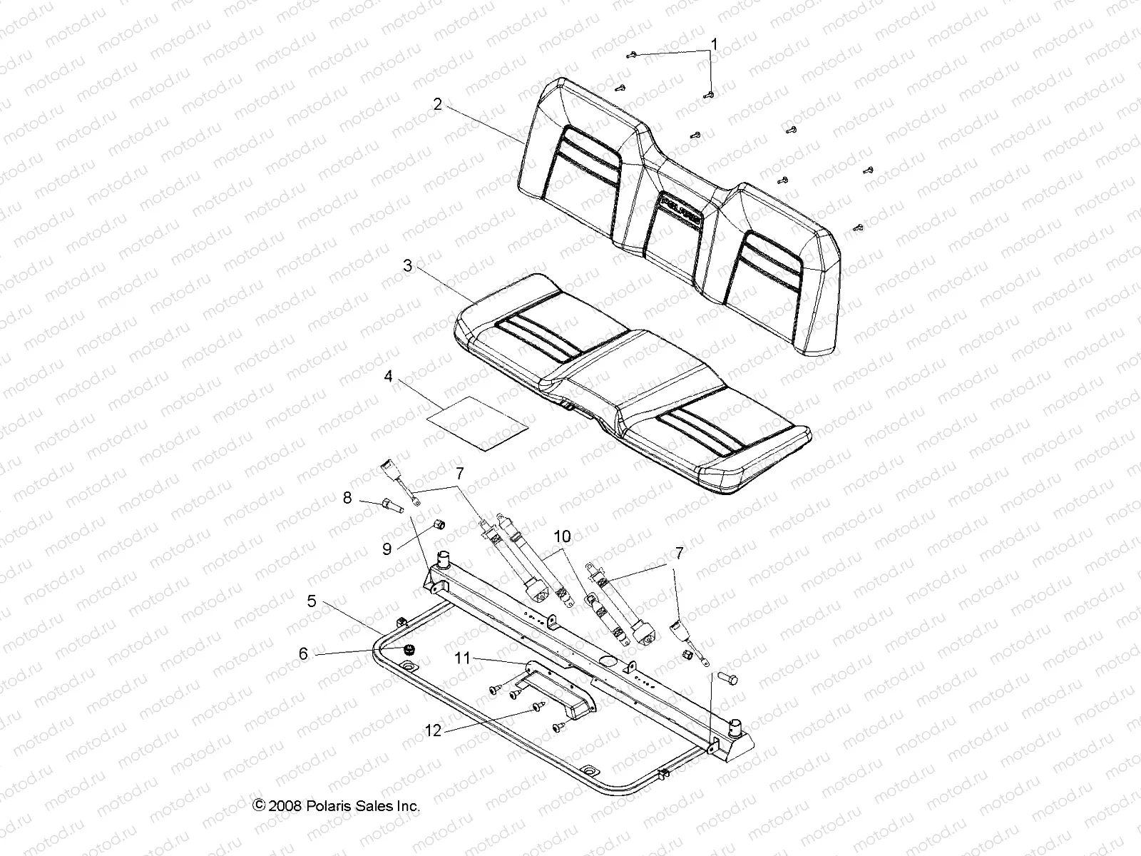 BODY | BODY, SEAT and BASE - R09HH68/HY68 ALL OPTIONS (49RGRSEAT097004X4)