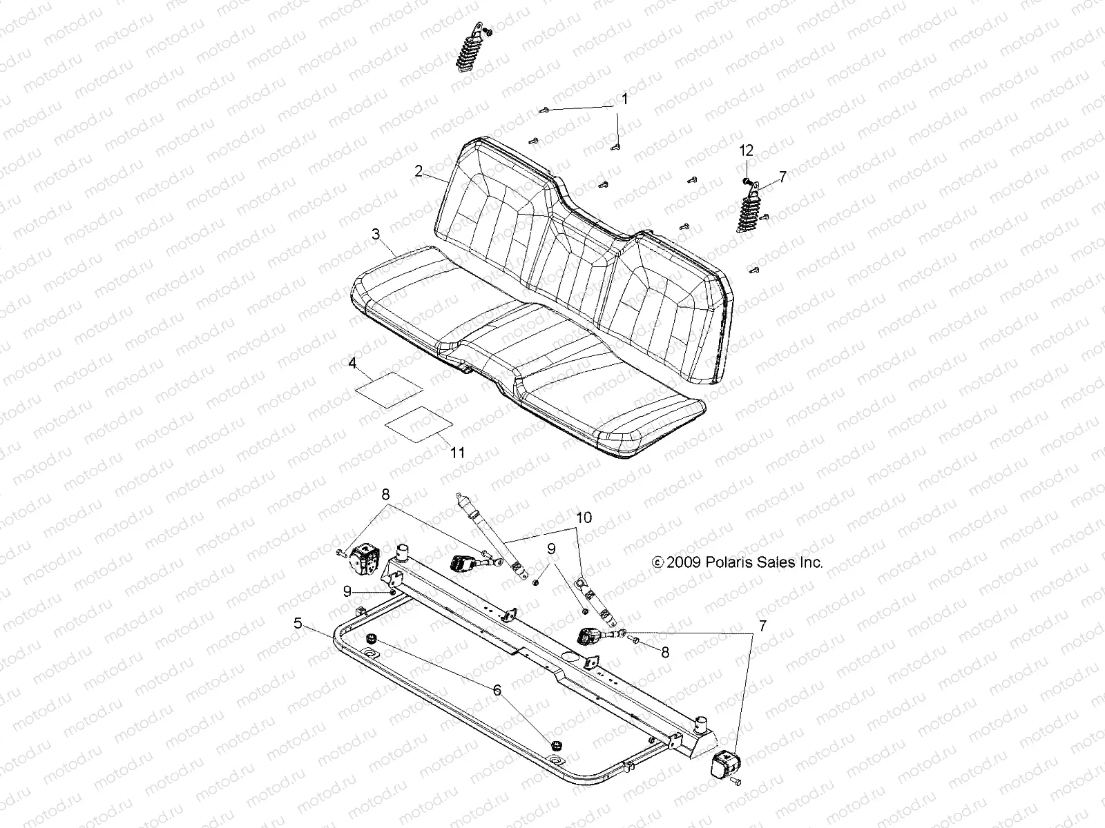 BODY | BODY, SEAT and BASE - R10HR76AG/AR (49RGRSEAT10800)