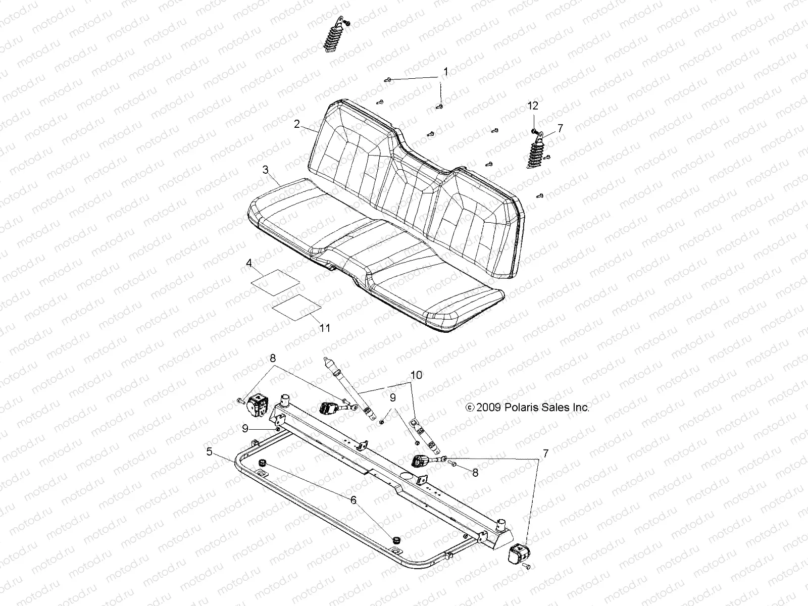 BODY | BODY, SEAT and BASE - R10TH76/TY76 ALL OPTIONS (49RGRSEAT108004X4)