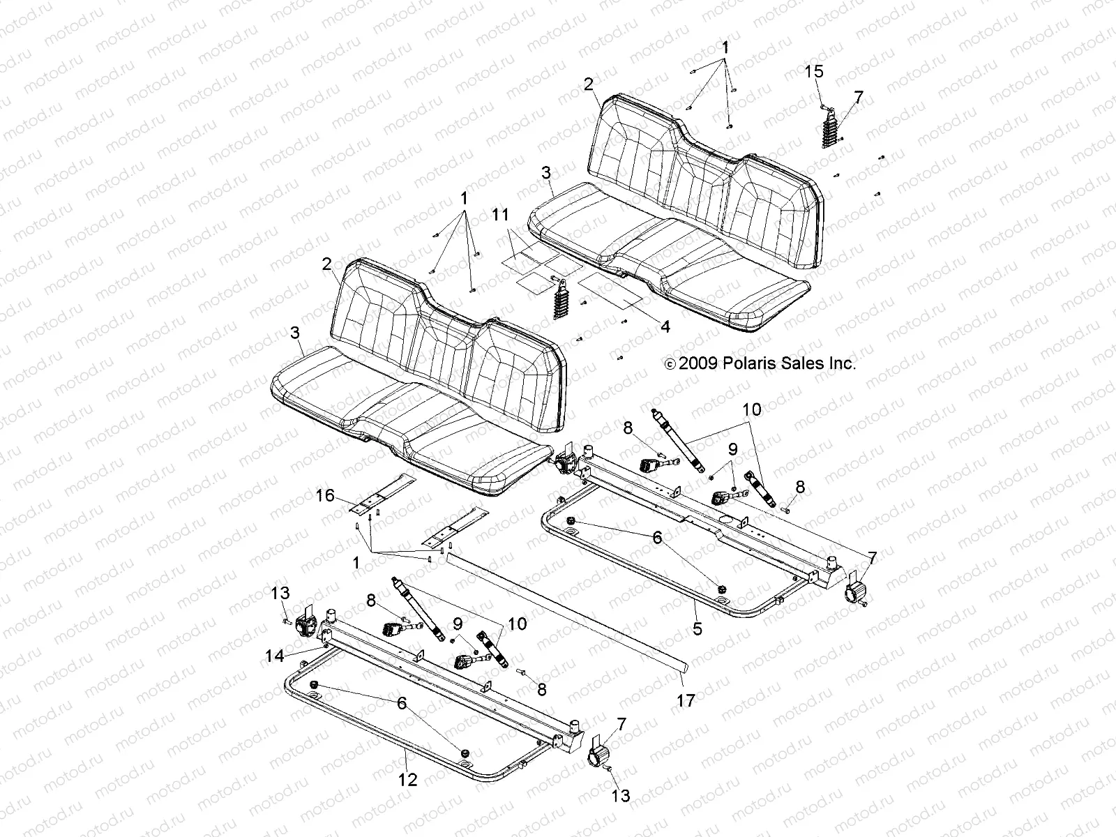 BODY | BODY, SEAT and BASE - R10WH76AG/AH/AR/AV/WY76AW/AZ (49RGRSEAT10800CREW)