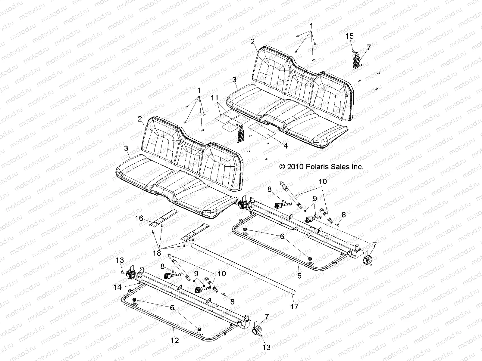 BODY | BODY, SEAT and BASE - R11WH76AG/AR/WY76AE/AH/AJ (49RGRSEAT11800CREW)