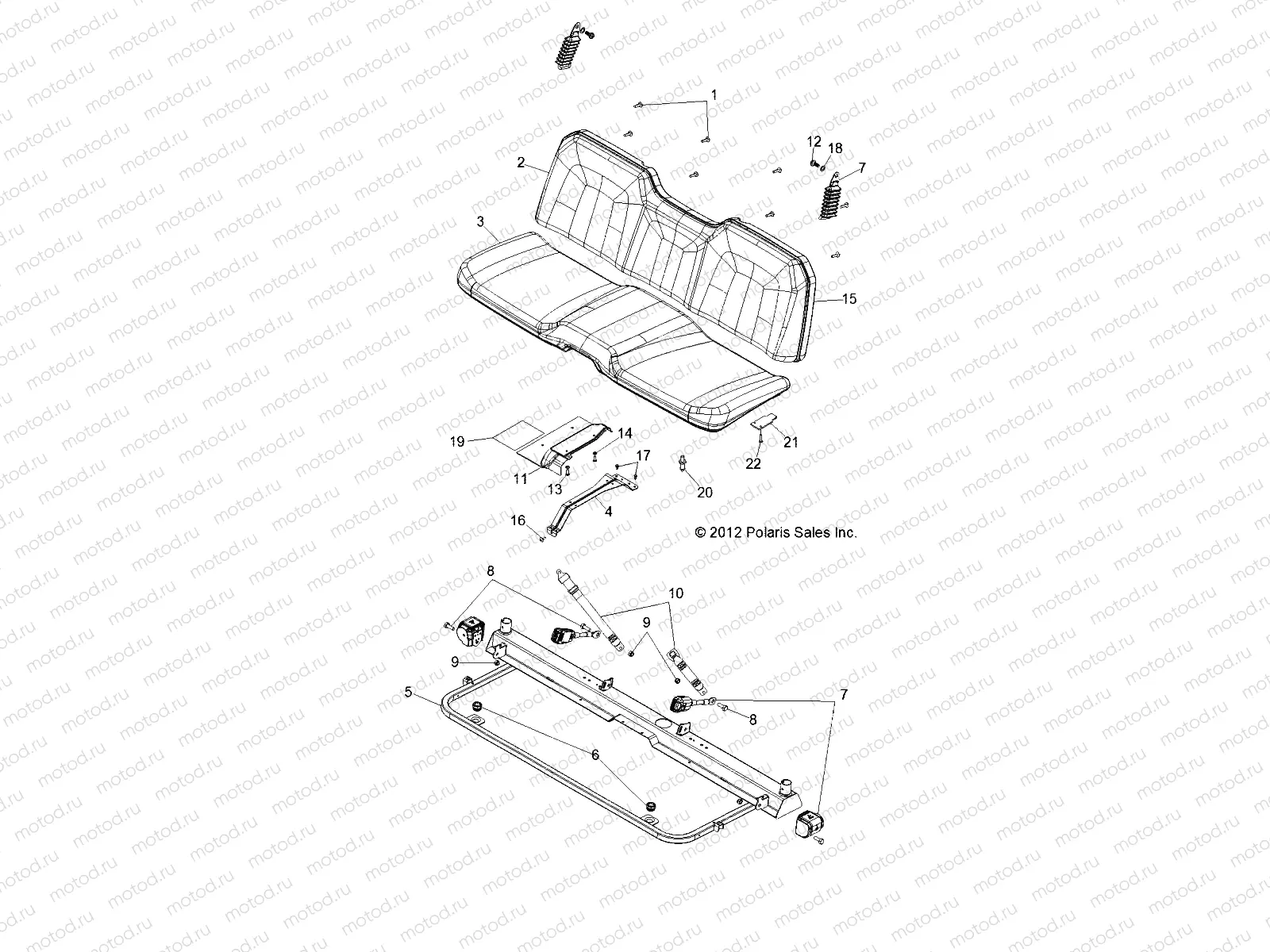 BODY | BODY, SEAT and BASE - R13TH76/7E ALL OPTIONS (49RGRSEAT12800XP)