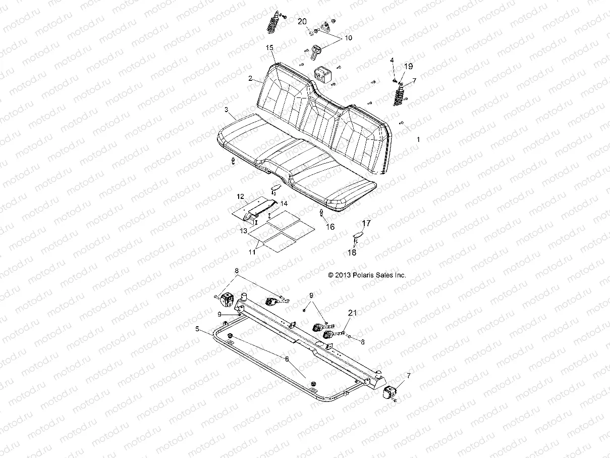 BODY | BODY, SEAT and BASE - R14TH90DG (49RGRSEAT14900D)