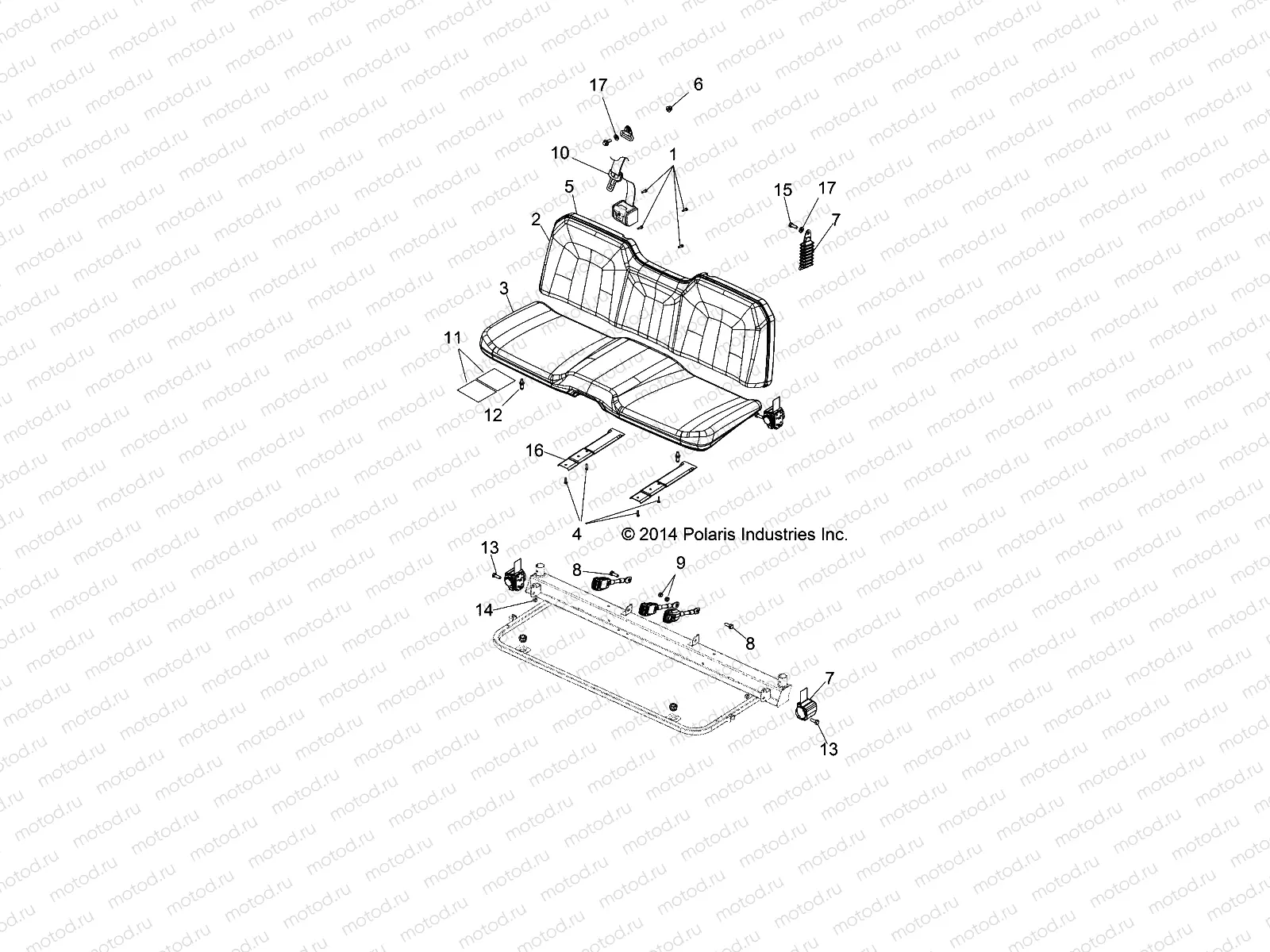 BODY | BODY, SEAT and BASE - R14WH9EMD (49RGRSEAT14HIPPO)