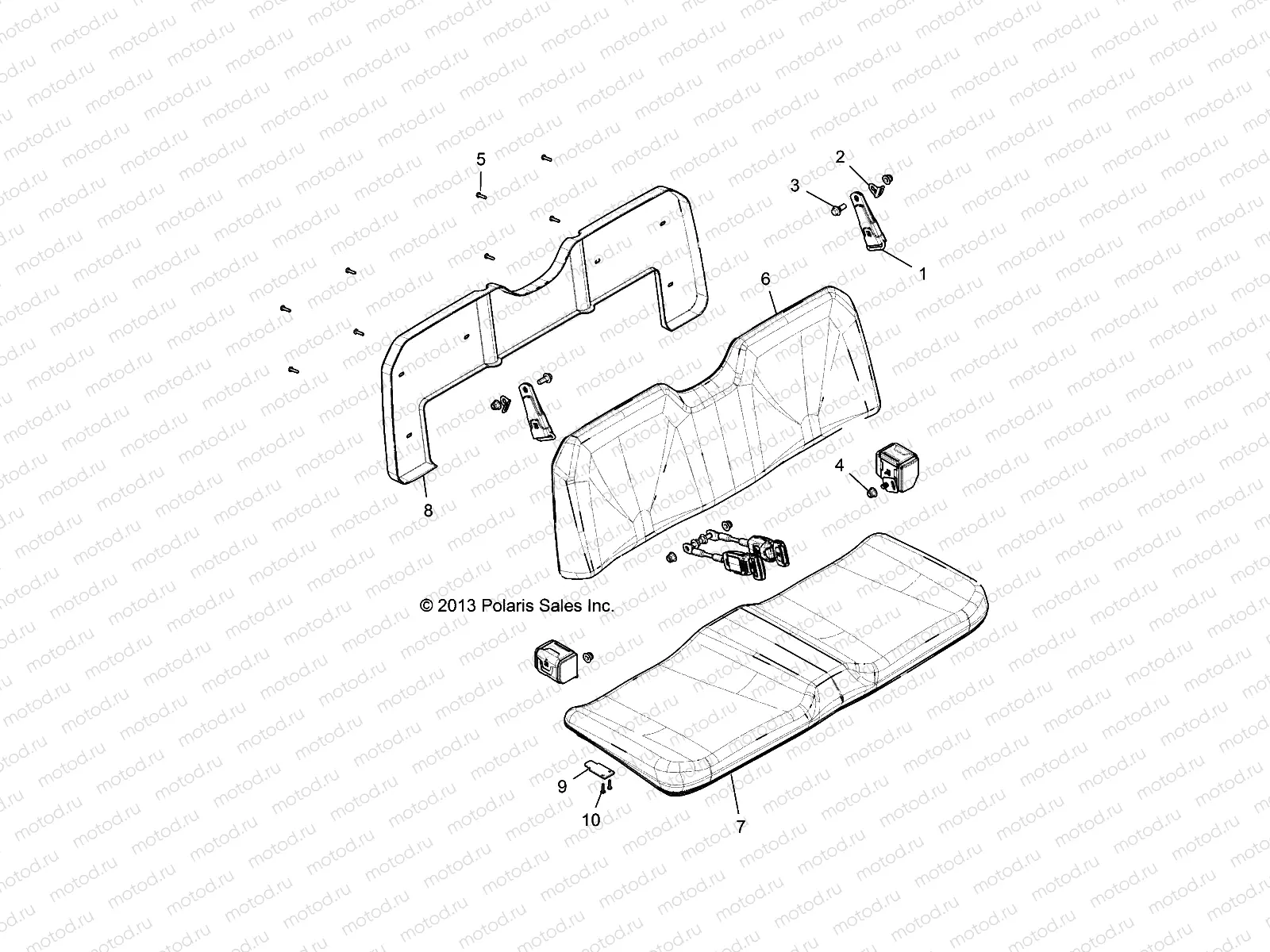 BODY | BODY, SEAT AND BELTS - R14RH57FX (49RGRSEAT14570I)