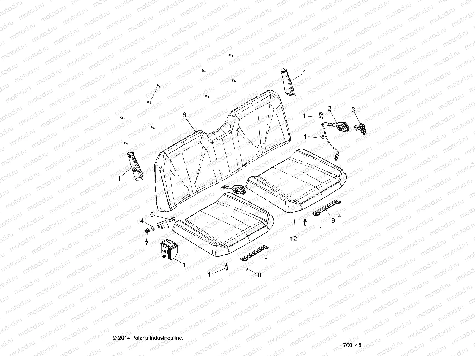 BODY | BODY, SEAT AND BELTS - R15RMA57FA (700145)