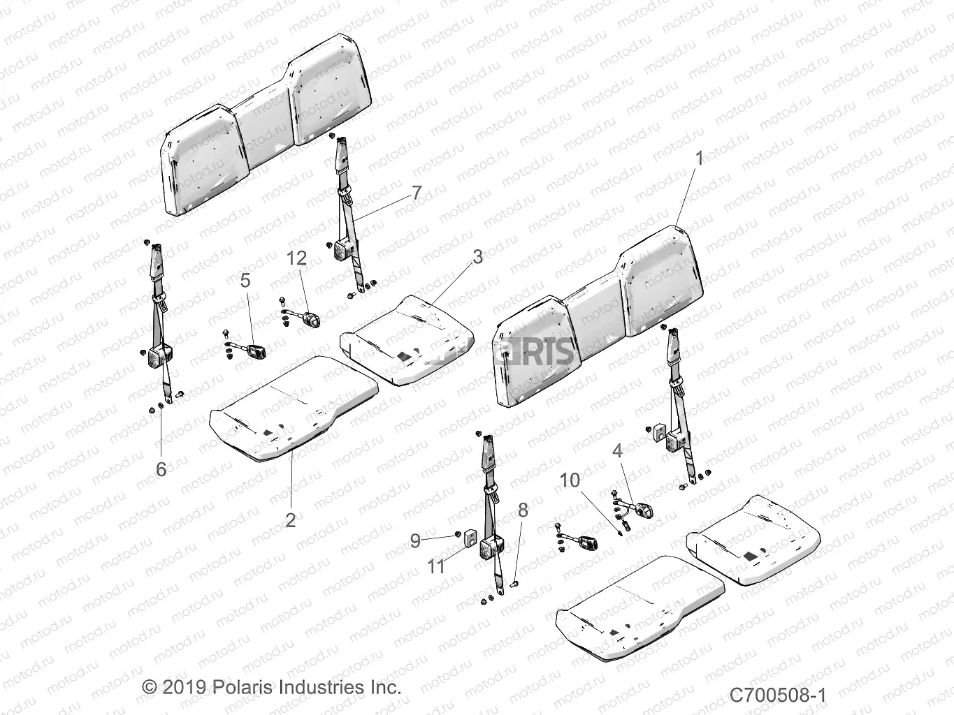 BODY | BODY, SEAT AND SEAT BELTS - D21BEPD4B4 (C700508-1)