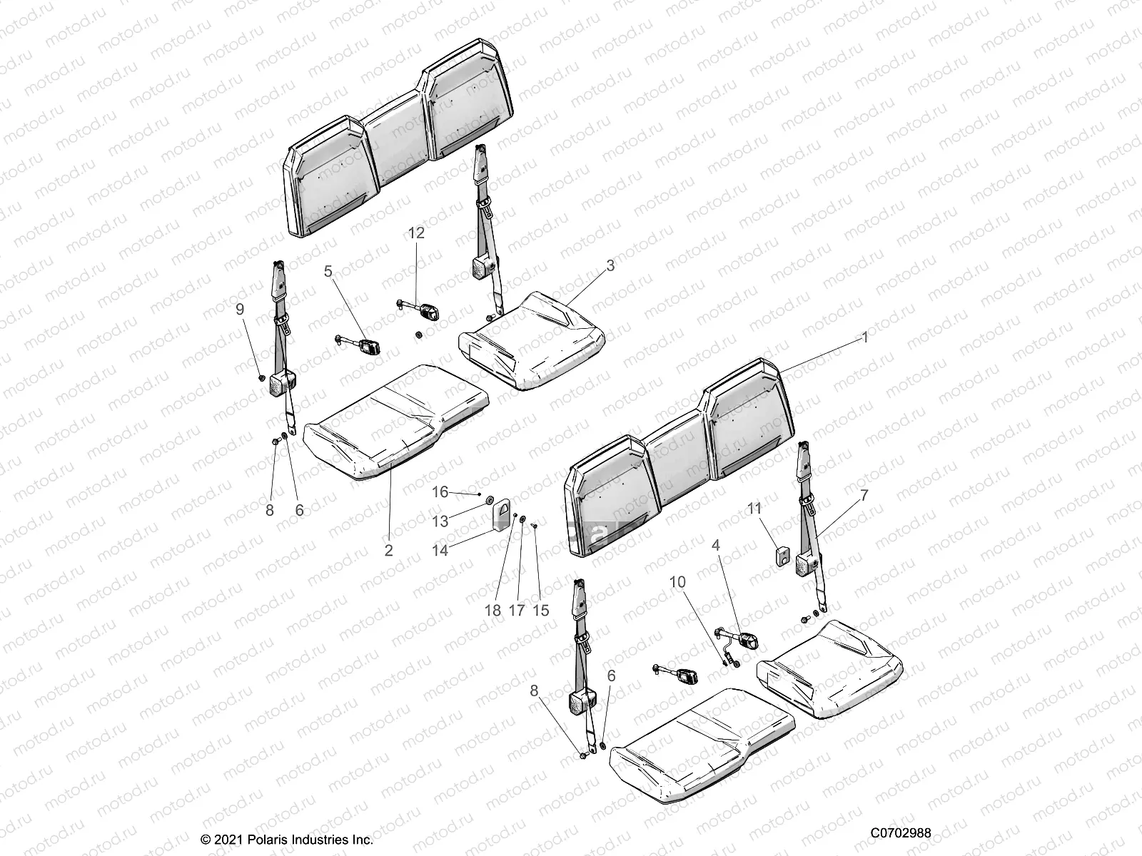 BODY | BODY, SEAT AND SEAT BELTS - D22P4EP99A4/B4/F99A4 (C0702988)
