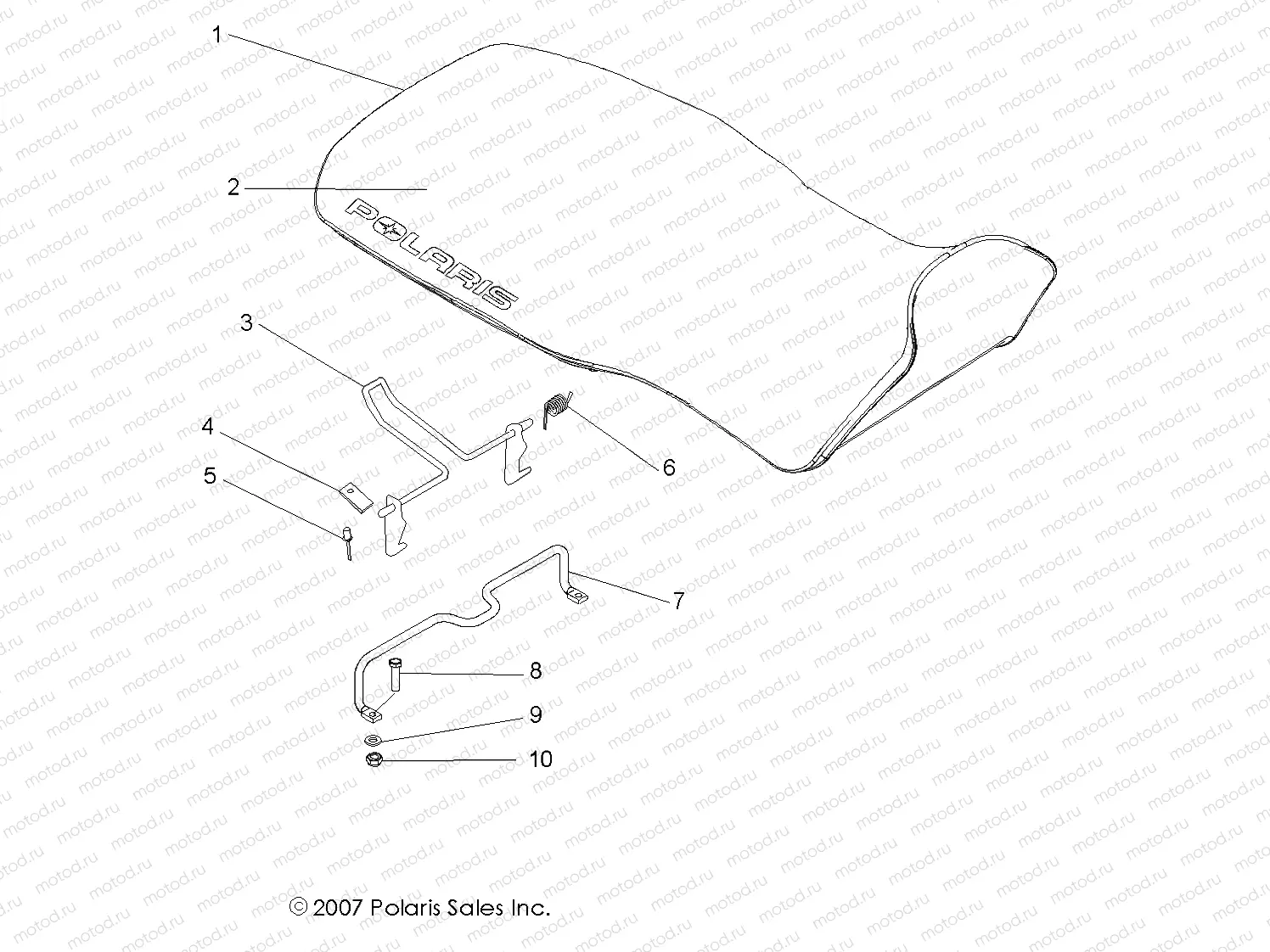 BODY | BODY, SEAT ASM. - A08CA32AA (49ATVSEAT08BOSS)