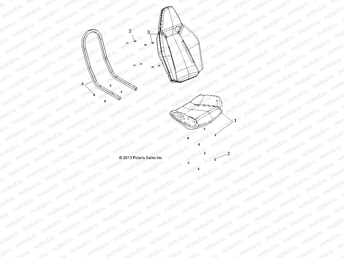 BODY | BODY, SEAT ASM. - A14BH33AJ (49ATVSEAT14325)
