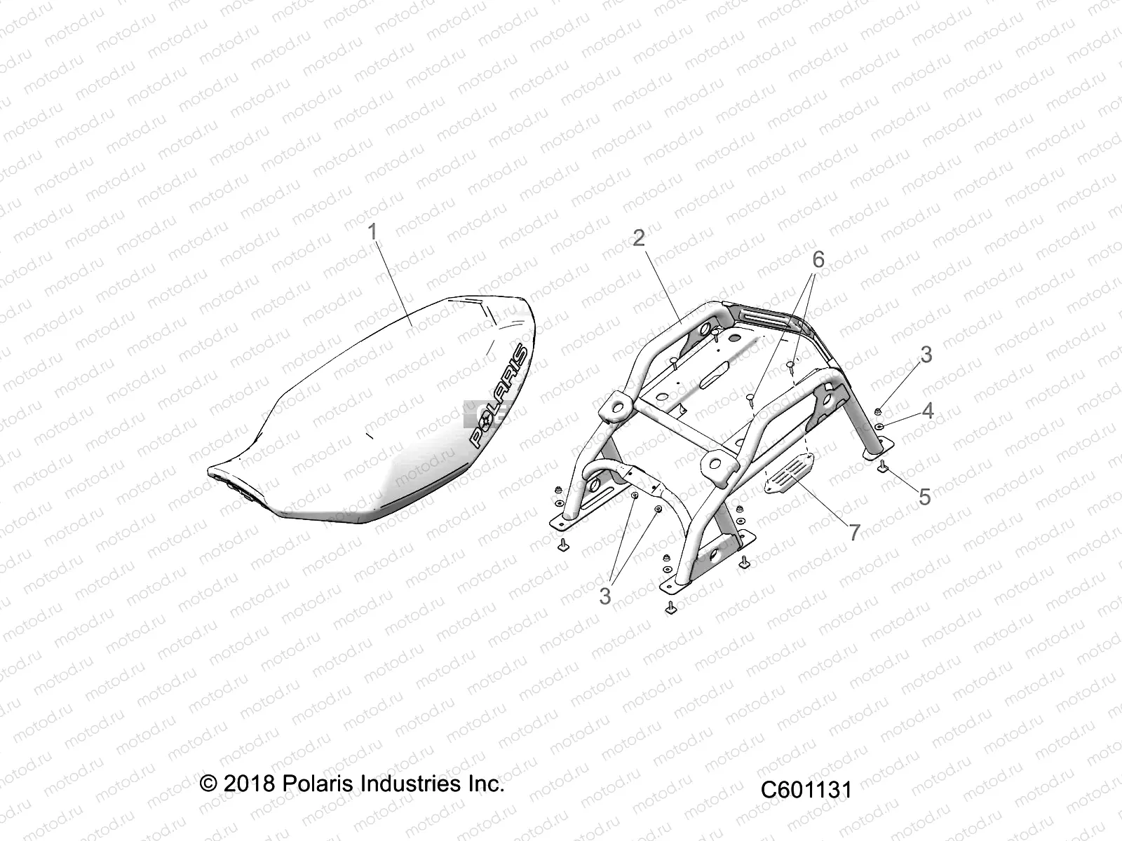 BODY | BODY, SEAT ASM. and REAR RACK - S22CEE5TSL (C601131)