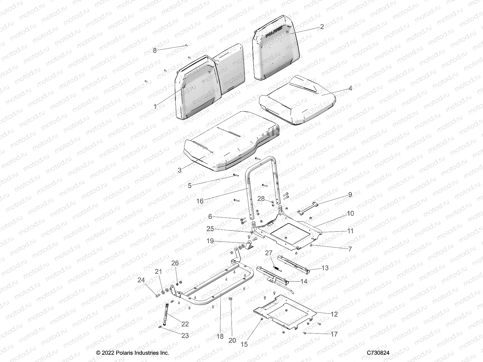 BODY | BODY, SEAT ASM. AND SLIDER - R23RSU99A9/AJ/AK/AX/B9/BJ/BK/BX (C730824)