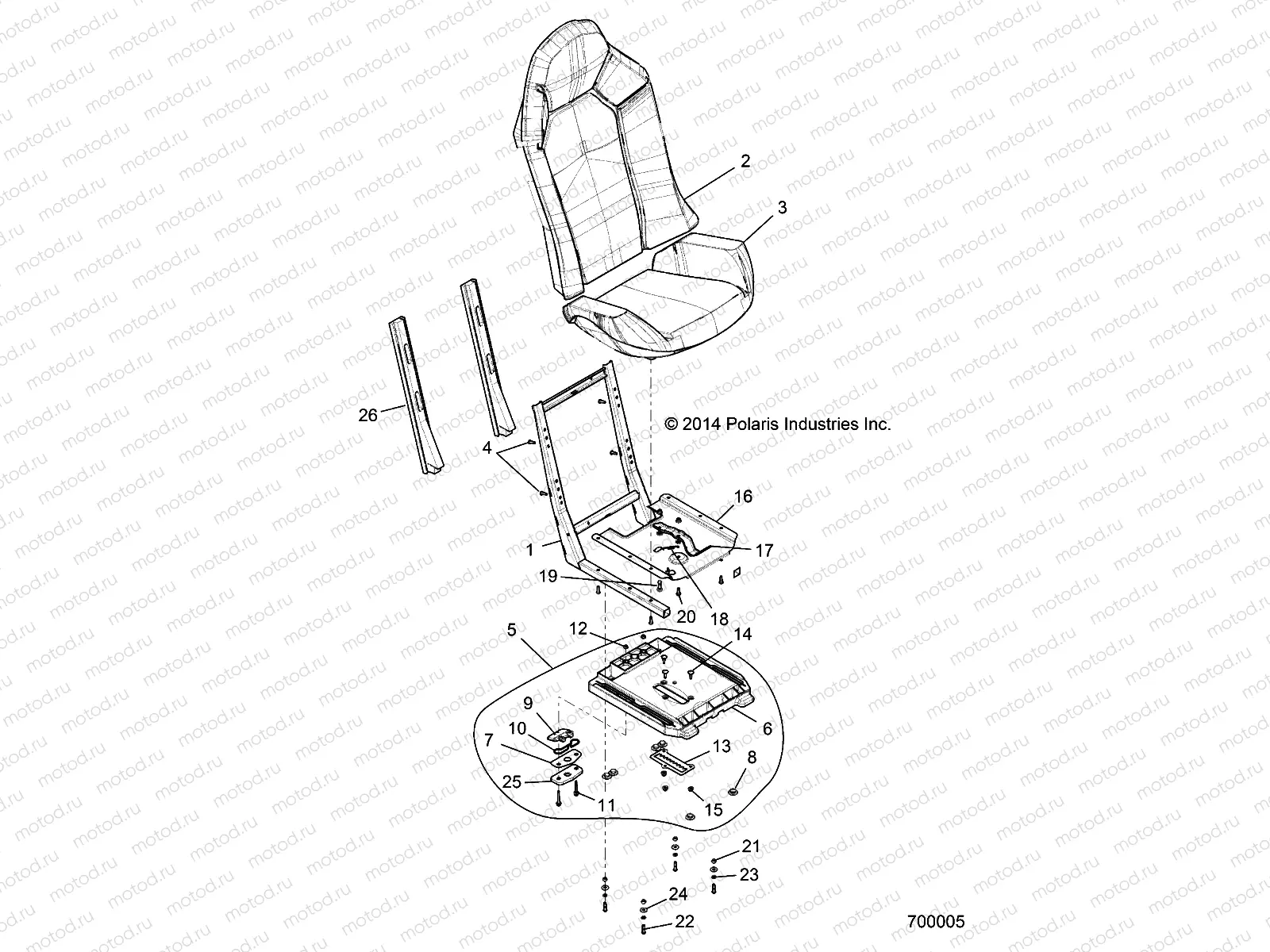 BODY | BODY, SEAT ASM. AND SLIDER - Z15VCE87AT/AV (700005)
