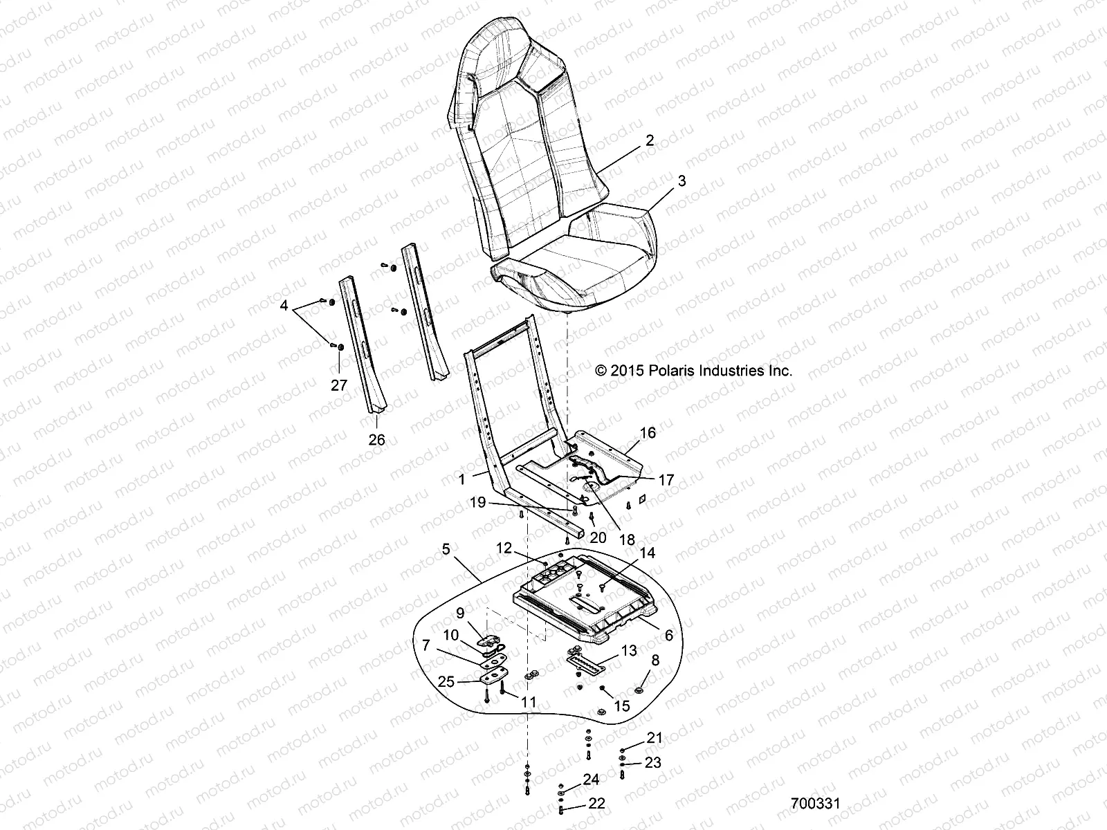 BODY | BODY, SEAT ASM. AND SLIDER - Z16VCE87AB/AR/AE/AS (700331)