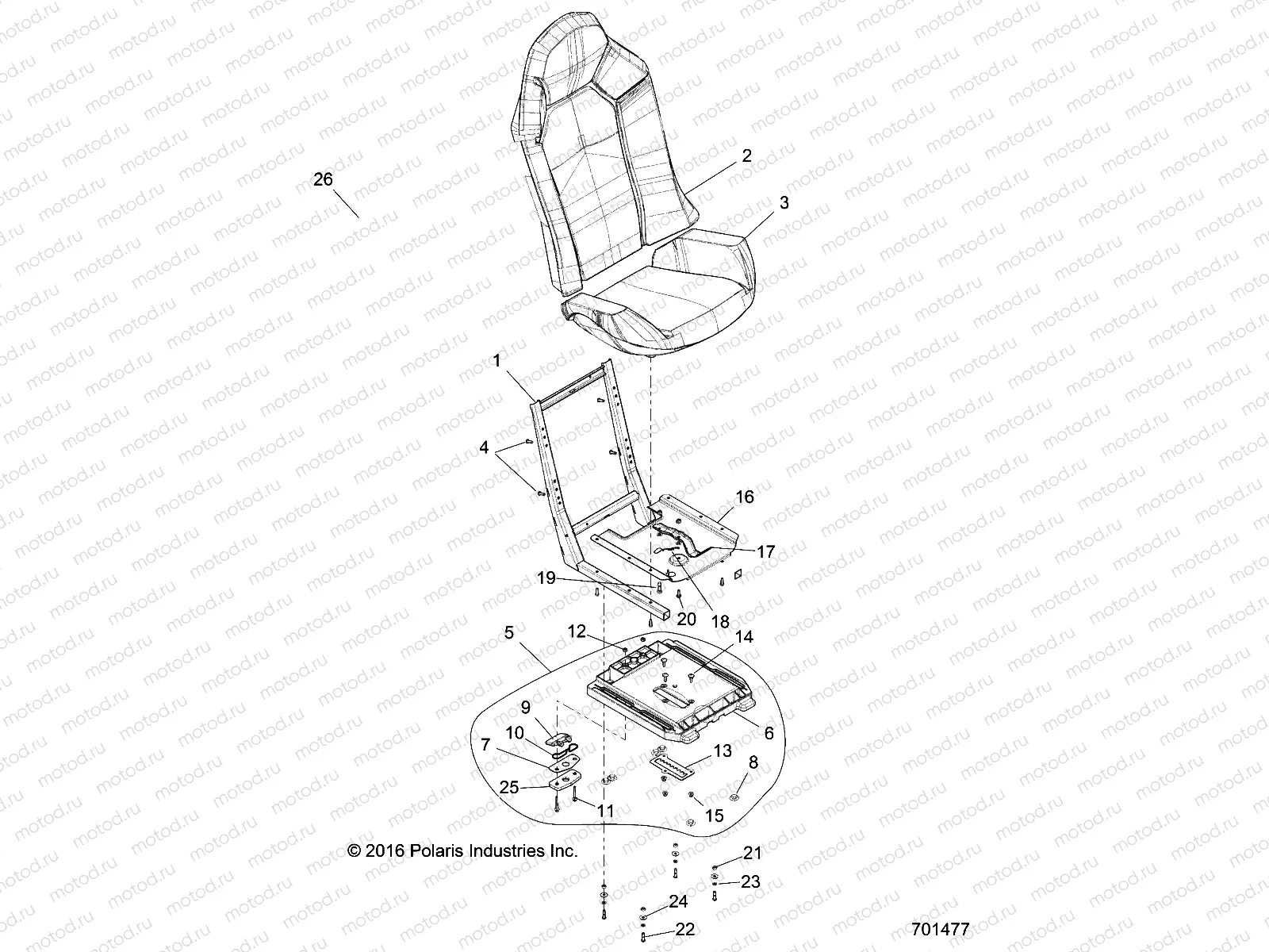 BODY | BODY, SEAT ASM. AND SLIDER - Z17VDE92NG/NM/NK (701477)