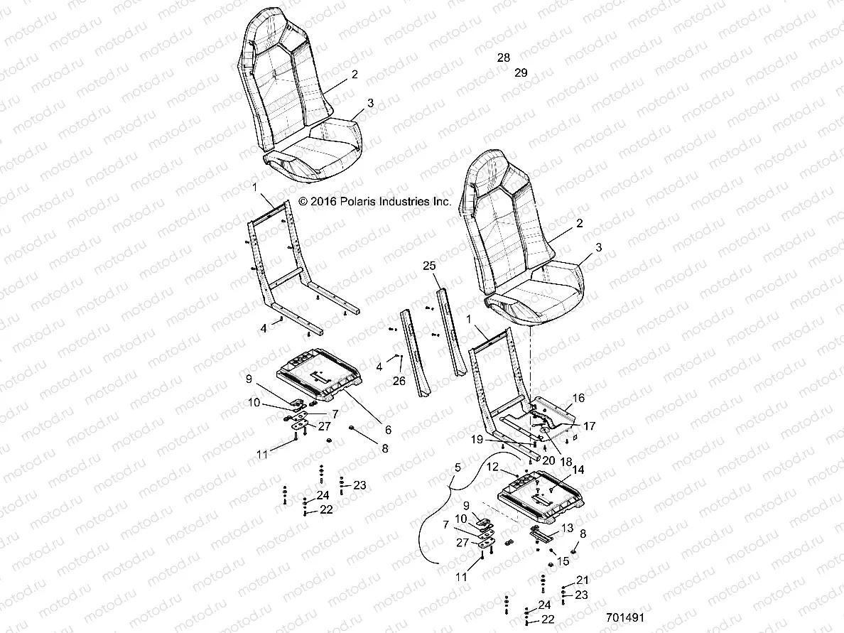BODY | BODY, SEAT ASM. AND SLIDER - Z17VFE92NG/NK/NM (701491)