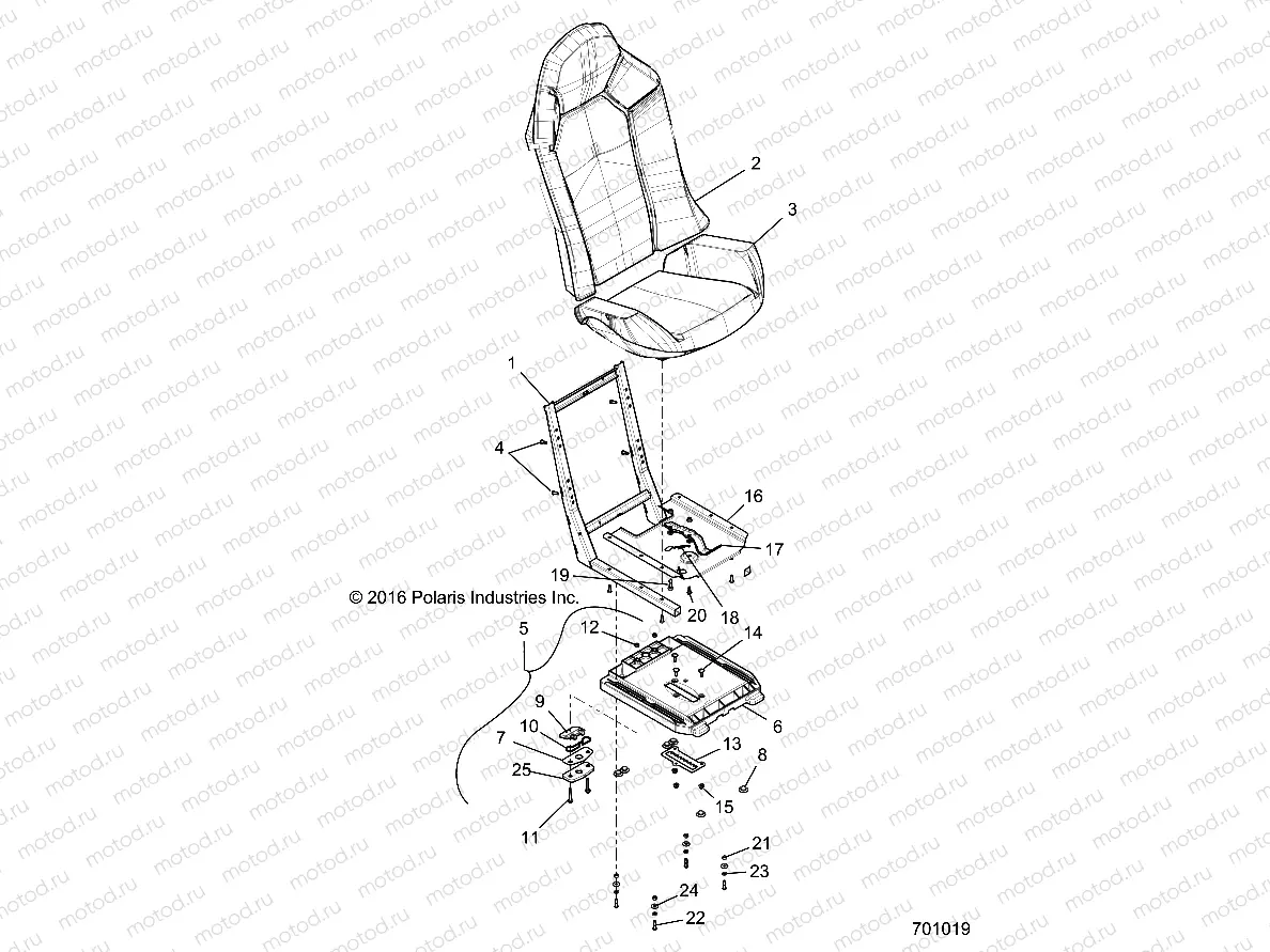 BODY | BODY, SEAT ASM. AND SLIDER - Z19VDE99AD/BD/LD/AK/BK/AN/BN/L99AC/BC/M99AL/R99AK/BK/K99AD/AK/AN/BD/BK/BN (701178)
