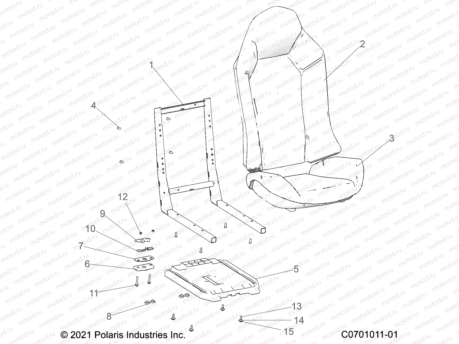 BODY | BODY, SEAT ASM. AND SLIDER - Z22ASA87A2(C0701011-1)