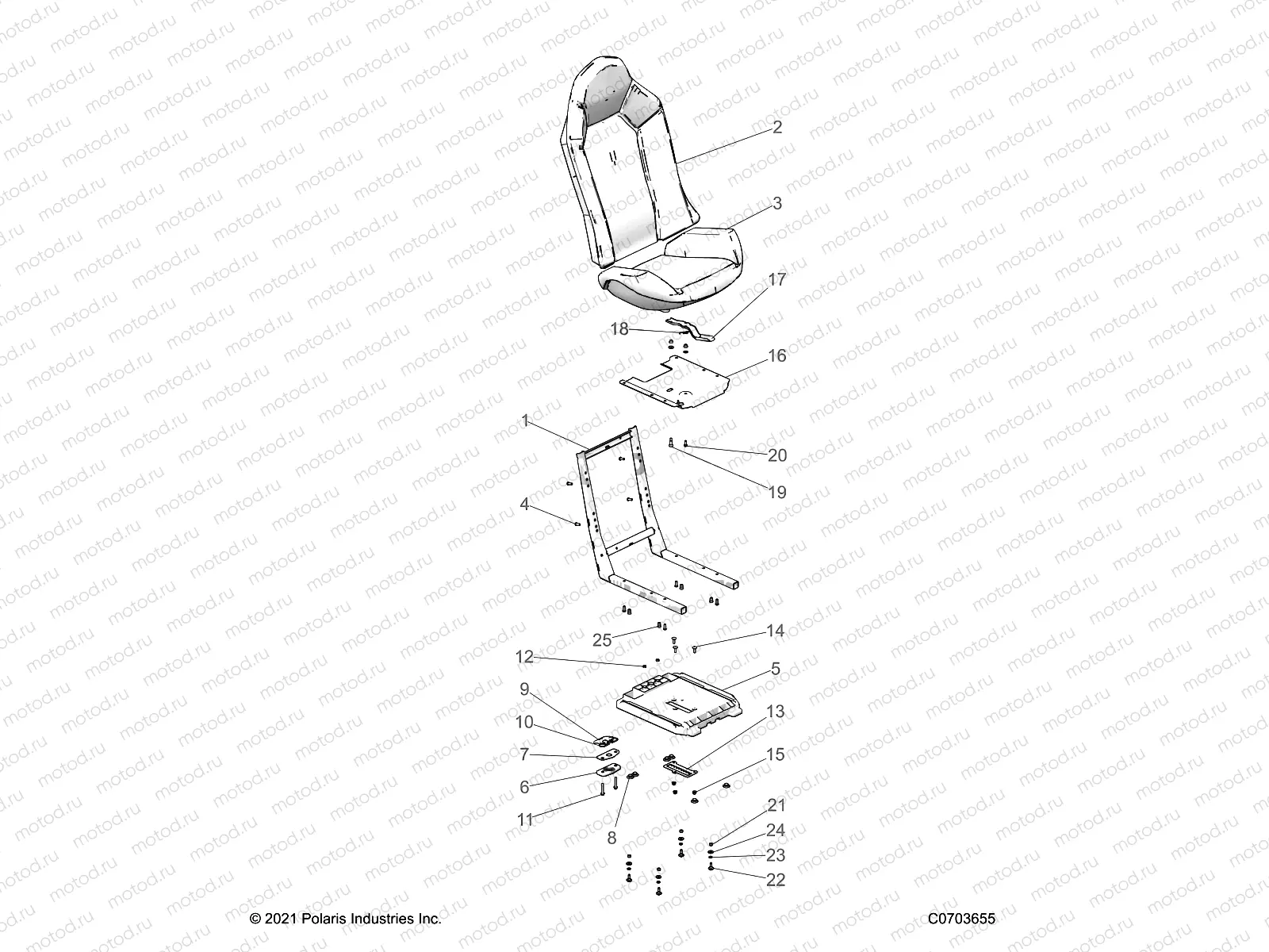 BODY | BODY, SEAT ASM. AND SLIDER - Z22ASE99F5/F4 (C0703655)