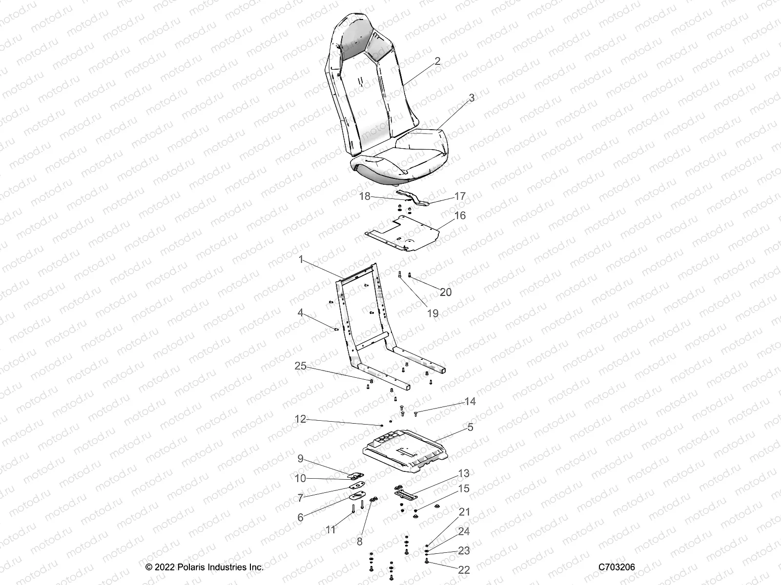 BODY | BODY, SEAT ASM. AND SLIDER -  Z23A5P87A4/K87A4/A87A2(C703206)