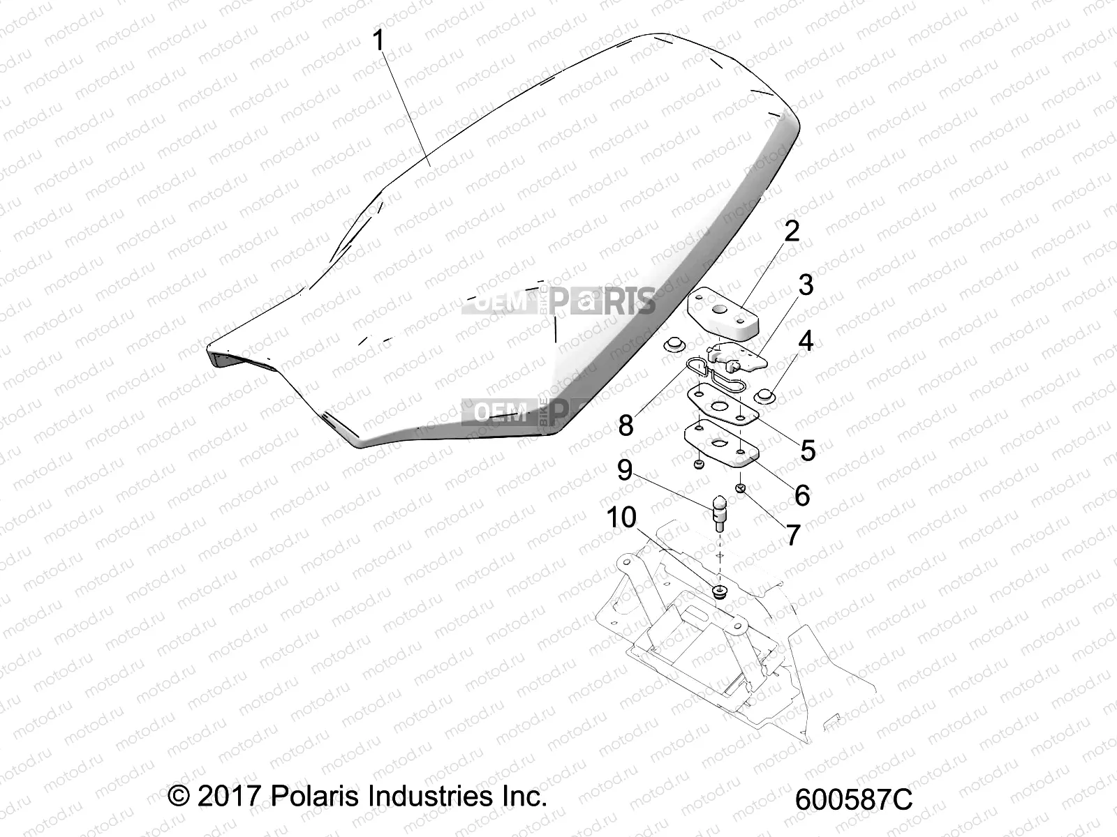 BODY | BODY, SEAT ASM., DRIVER - S20FJB8/FJE8/FJP8 ALL OPTIONS (600587C)