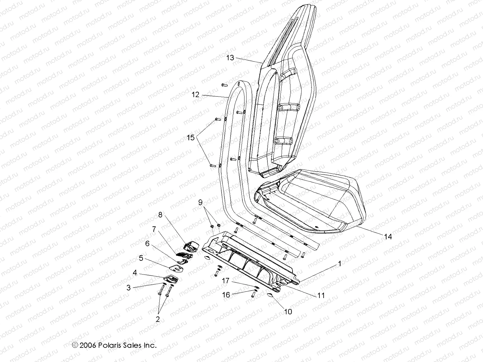 BODY | BODY, SEAT ASM. - R10XH76AA (49RGRSEAT08VISTA)