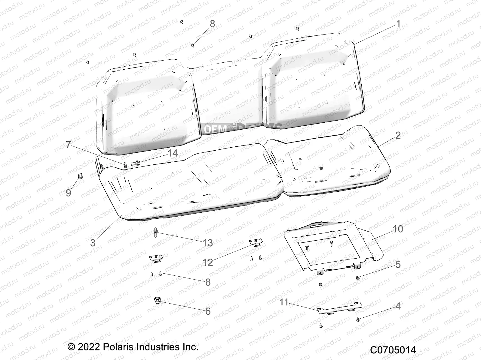 BODY | BODY, SEAT ASM. - R22TAE99FA/SFA (C0705014)