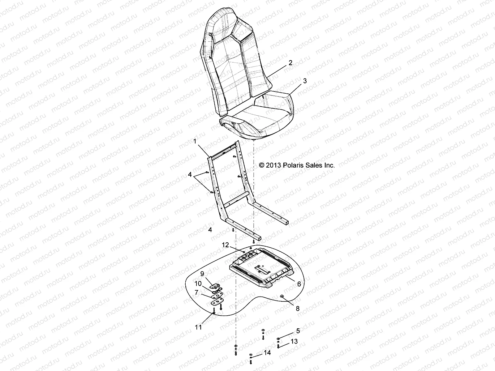 BODY | BODY, SEAT ASM. - Z20A5A87B2 (49RGRSEAT15Z90050)