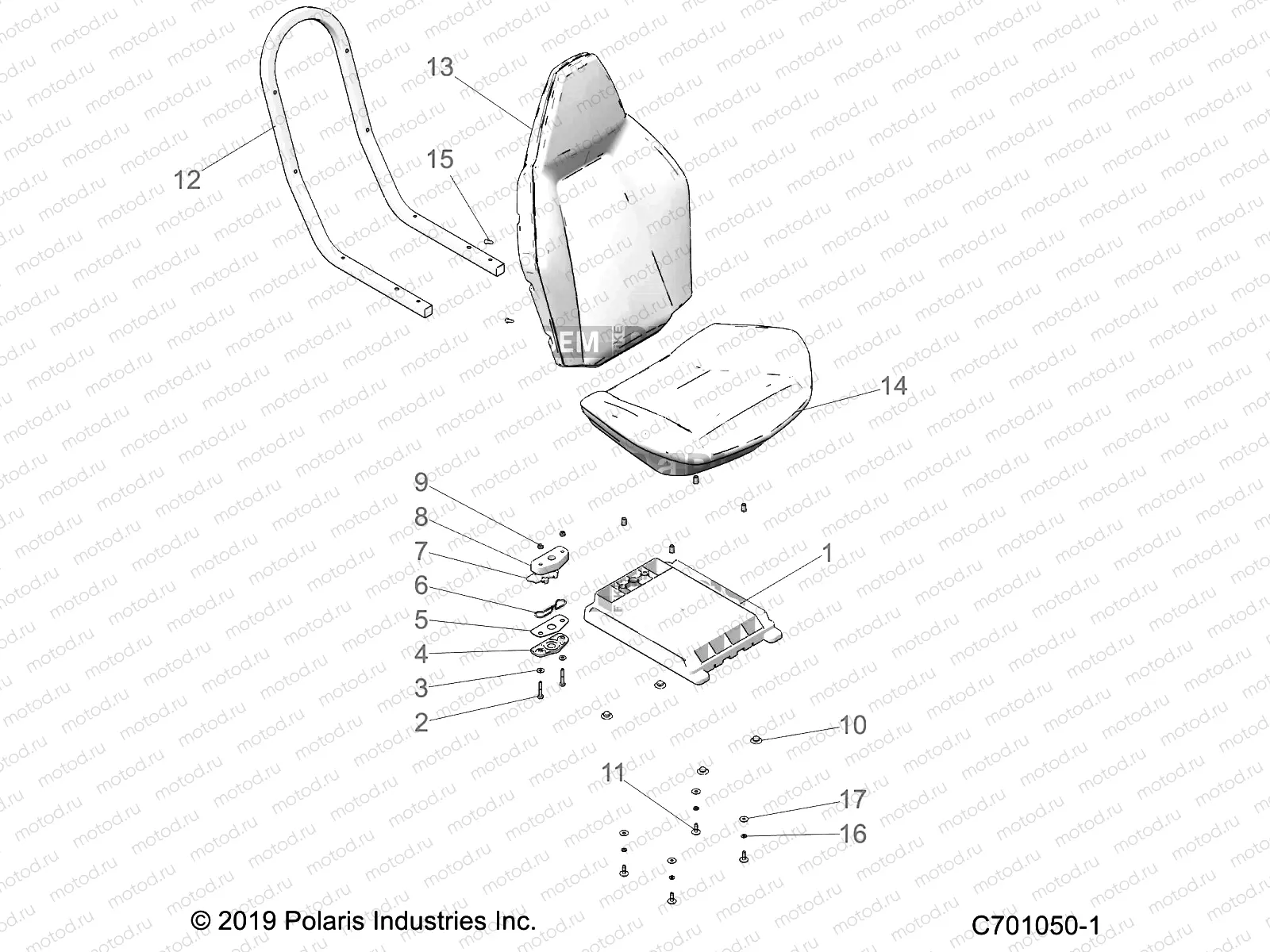BODY | BODY, SEAT ASM. - Z22CHA57A2/K2 (C701050-1)
