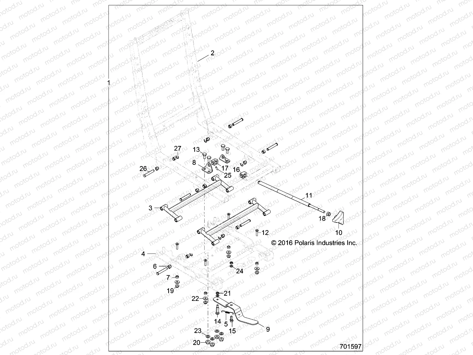 BODY | BODY, SEAT BASE ADJUSTER - Z17VBS87C2/CB (701597)