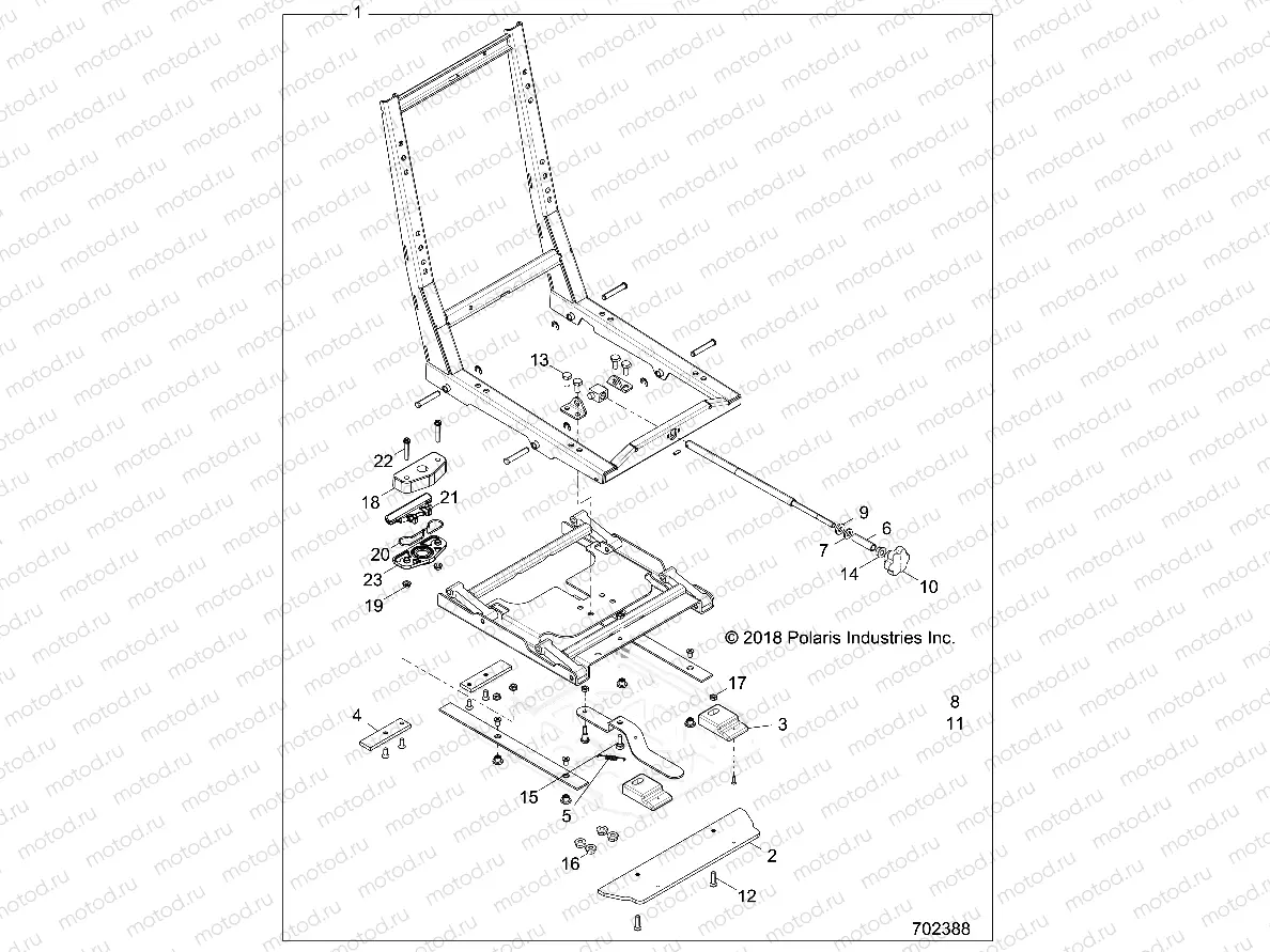 BODY | BODY, SEAT BASE ADJUSTER - Z18VDS92CF/CU (702388)