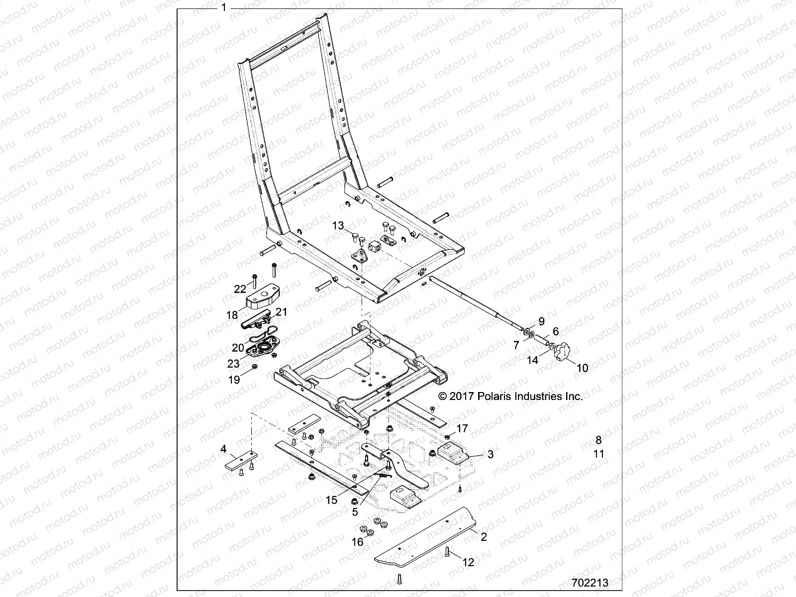 BODY | BODY, SEAT BASE ADJUSTER - Z18VDS99CK (702213)