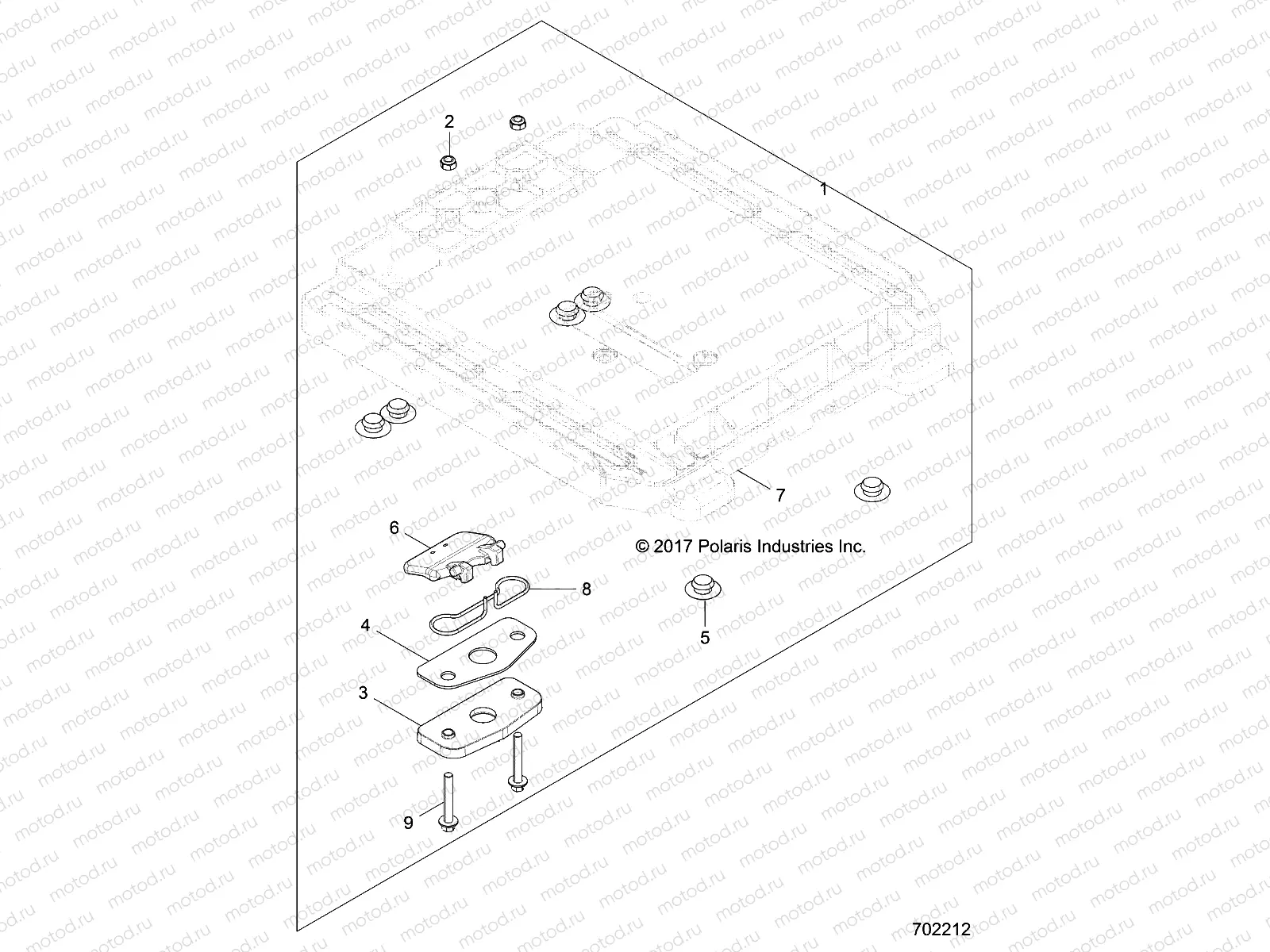 BODY | BODY, SEAT BASE PASSENGER - Z18VAS87CM (702212)