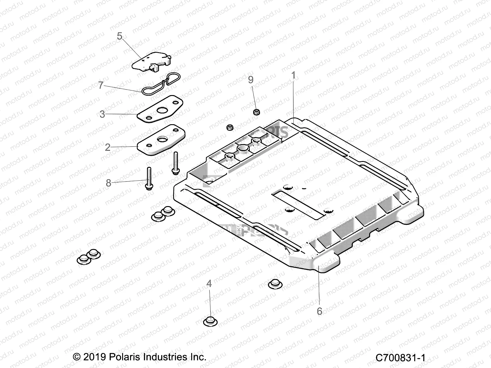 BODY | BODY, SEAT BASE - Z20ASS99C2/CH (C700831-1)