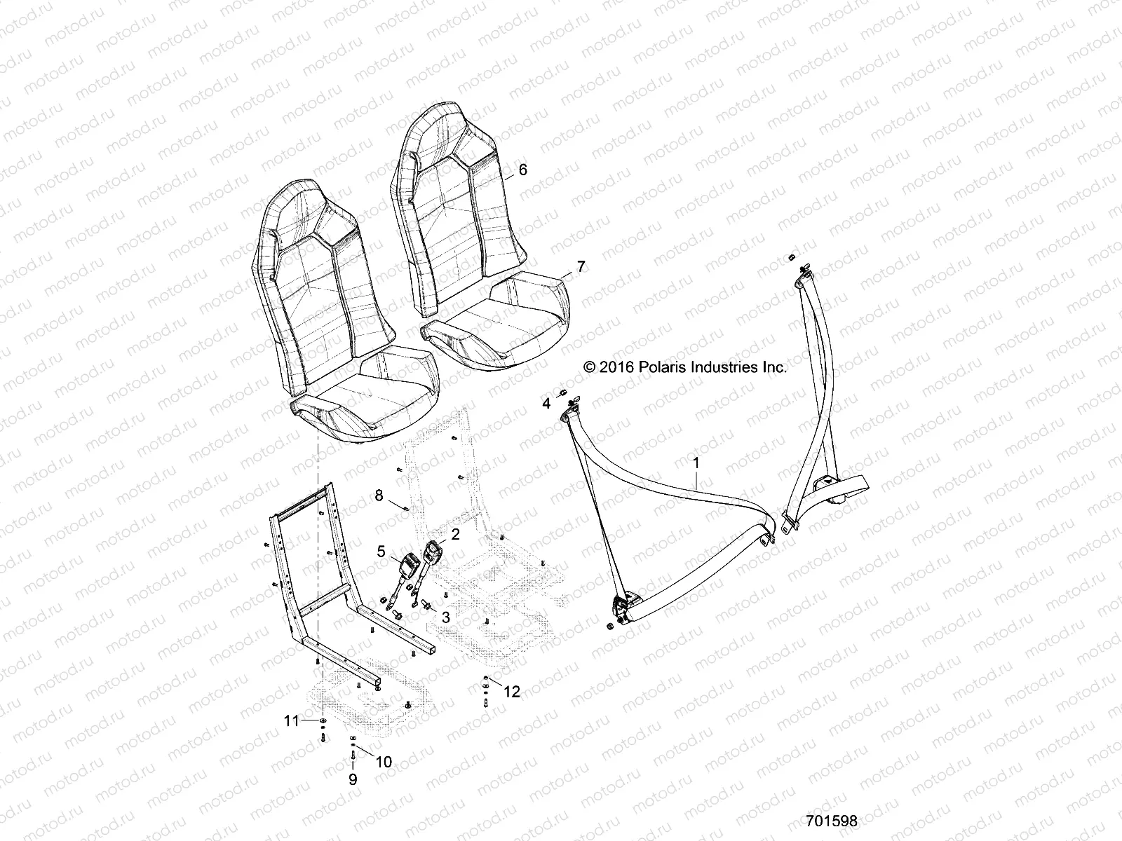 BODY | BODY, SEAT BELT AND MOUNTING - Z18VBS87C2/CU (701598)