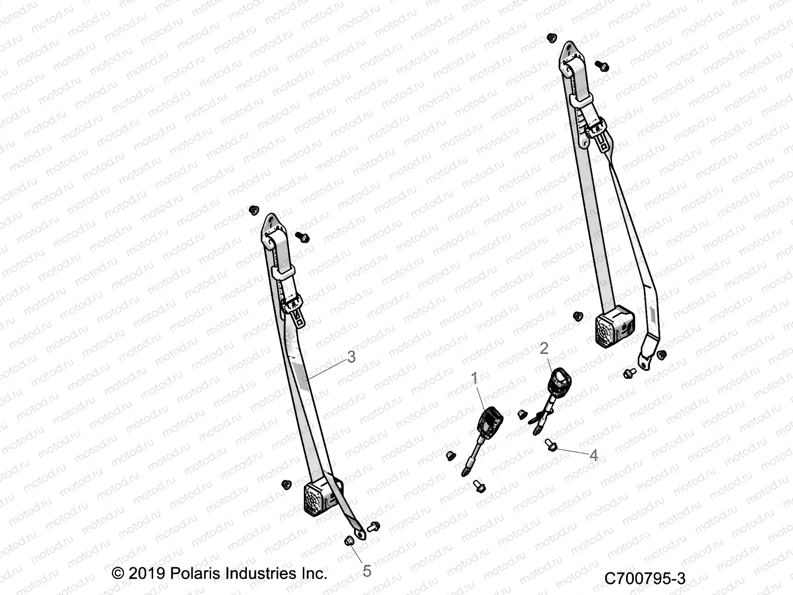 BODY | BODY, SEAT BELT MOUNTING - G21GAB99CM/FM (C700795-3)