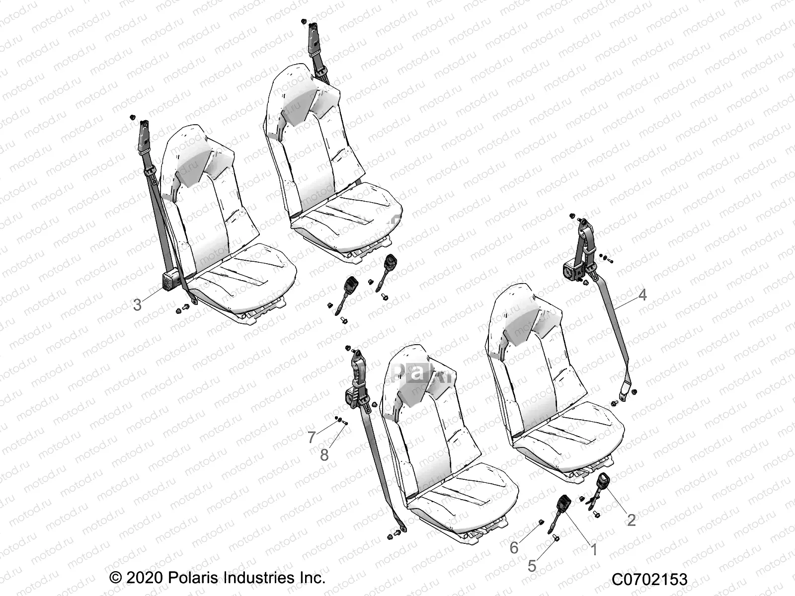 BODY | BODY, SEAT BELT MOUNTING - G22G4E99NP (C0702153)