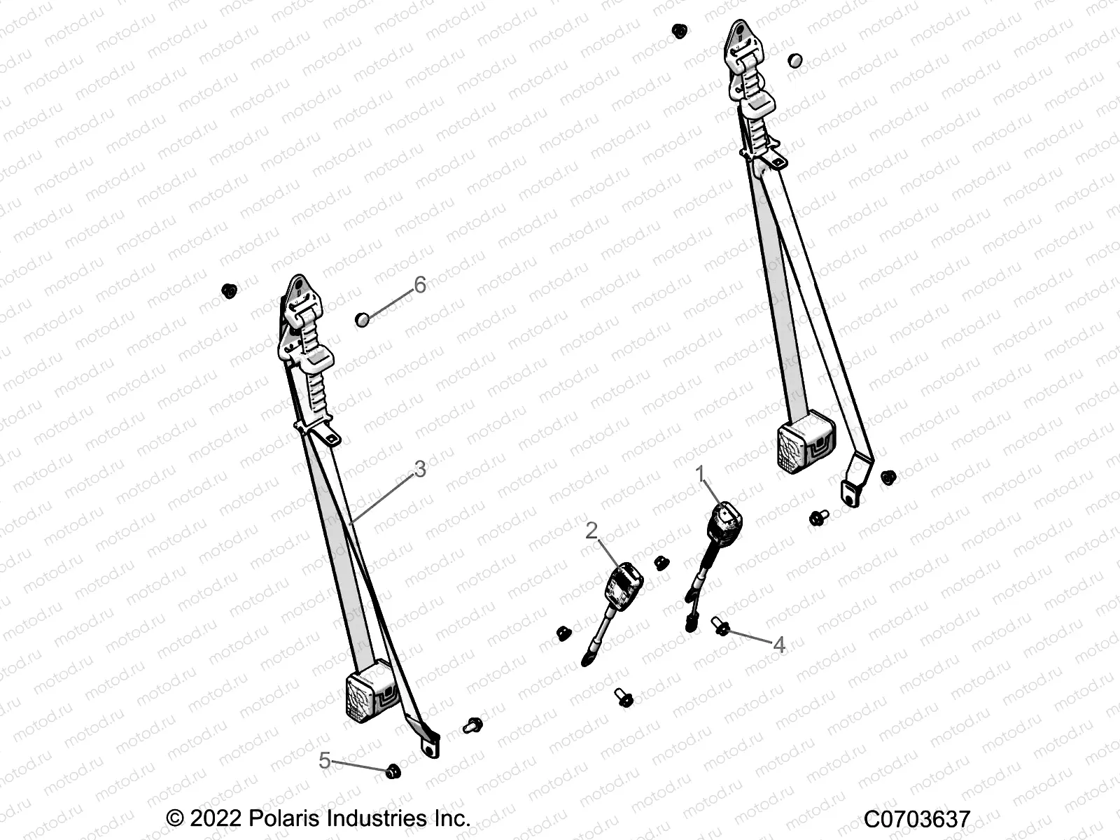 BODY | BODY, SEAT BELT MOUNTING - G22GAB99CP/FP (C0703637)