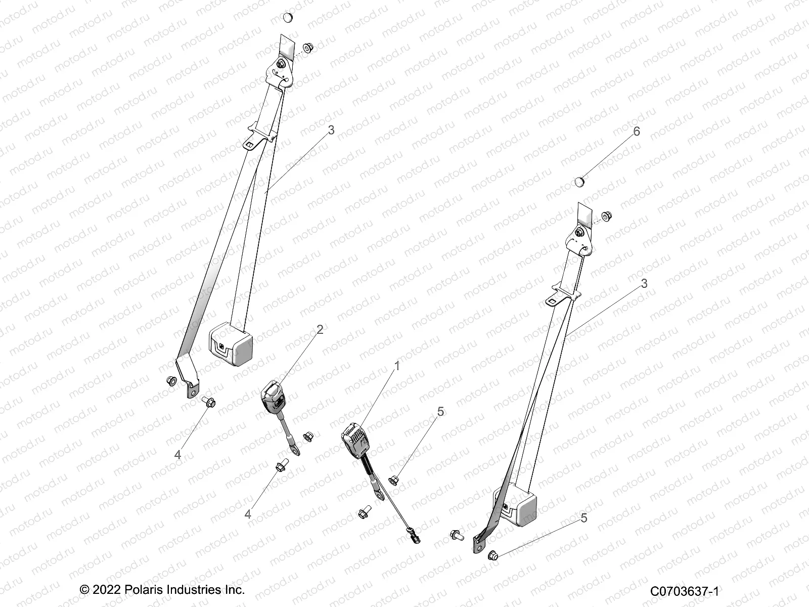 BODY | BODY, SEAT BELT MOUNTING - G23GAB99CG/FG (C0703637-1)