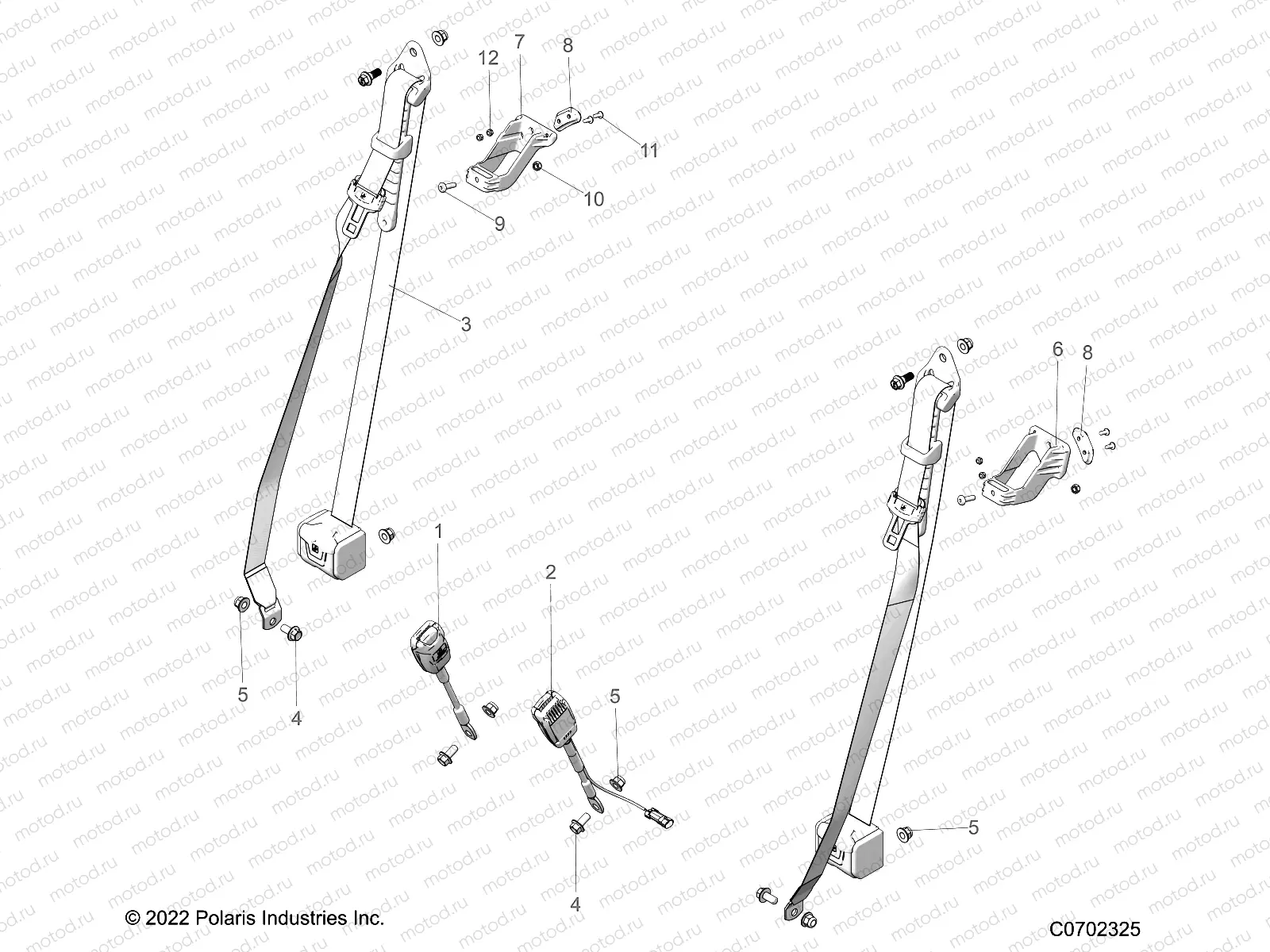 BODY | BODY, SEAT BELT MOUNTING - G23GXP99A/99B (C0702325)