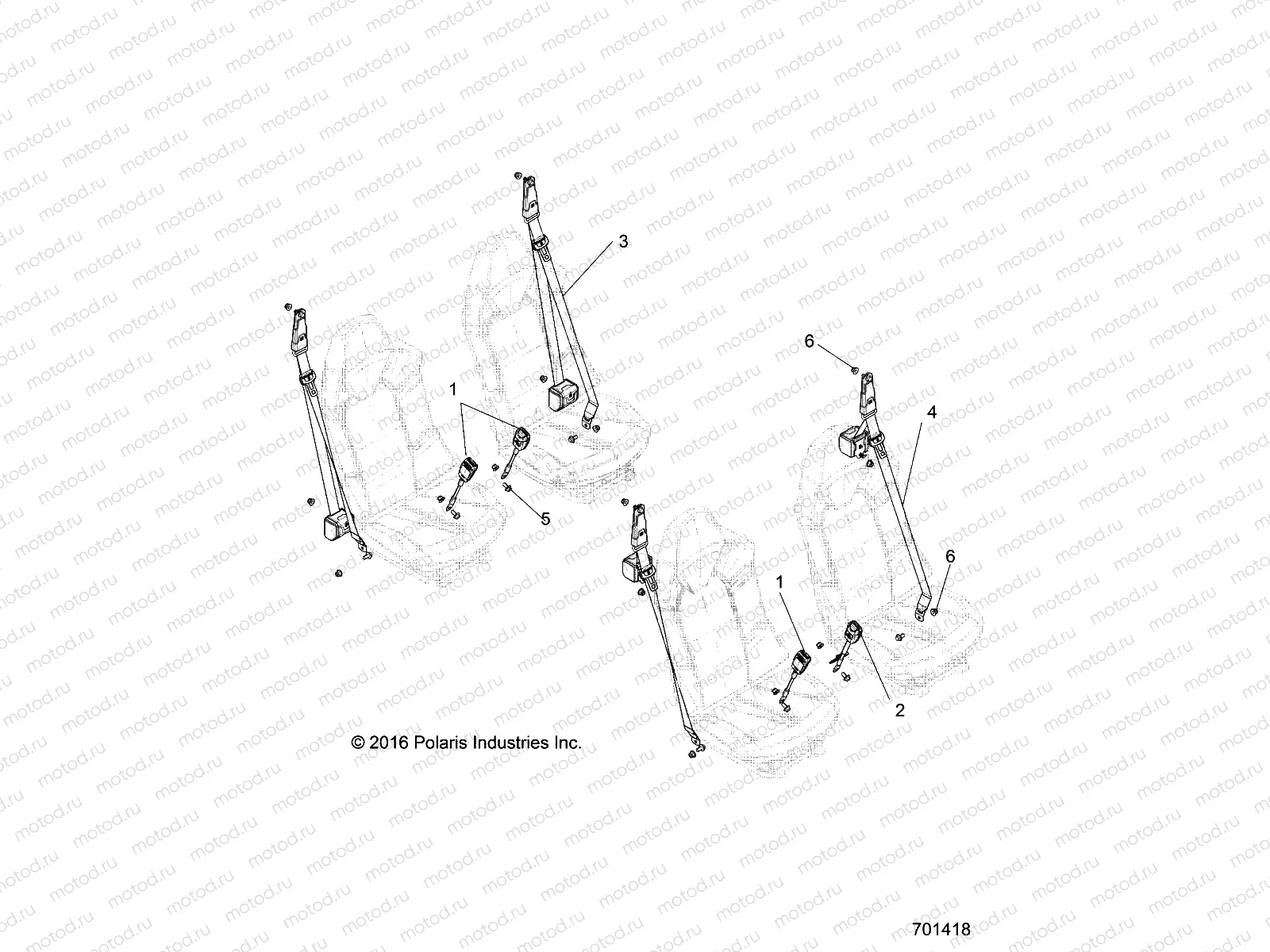 BODY | BODY, SEAT BELT MOUNTING - R17RHE99NU (701418)