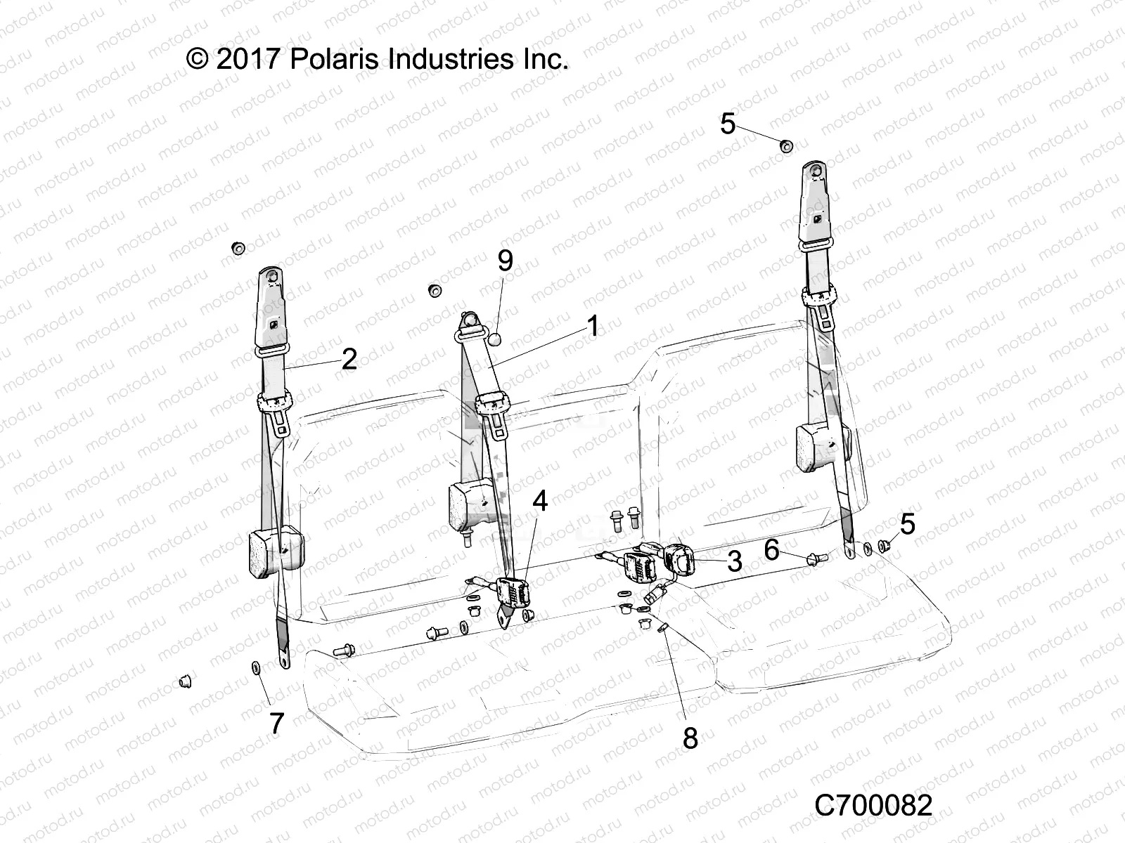 BODY | BODY, SEAT BELT MOUNTING - R19RRK99A9/AD/AJ/AP/B9/BD/BJ/BP (C700082)