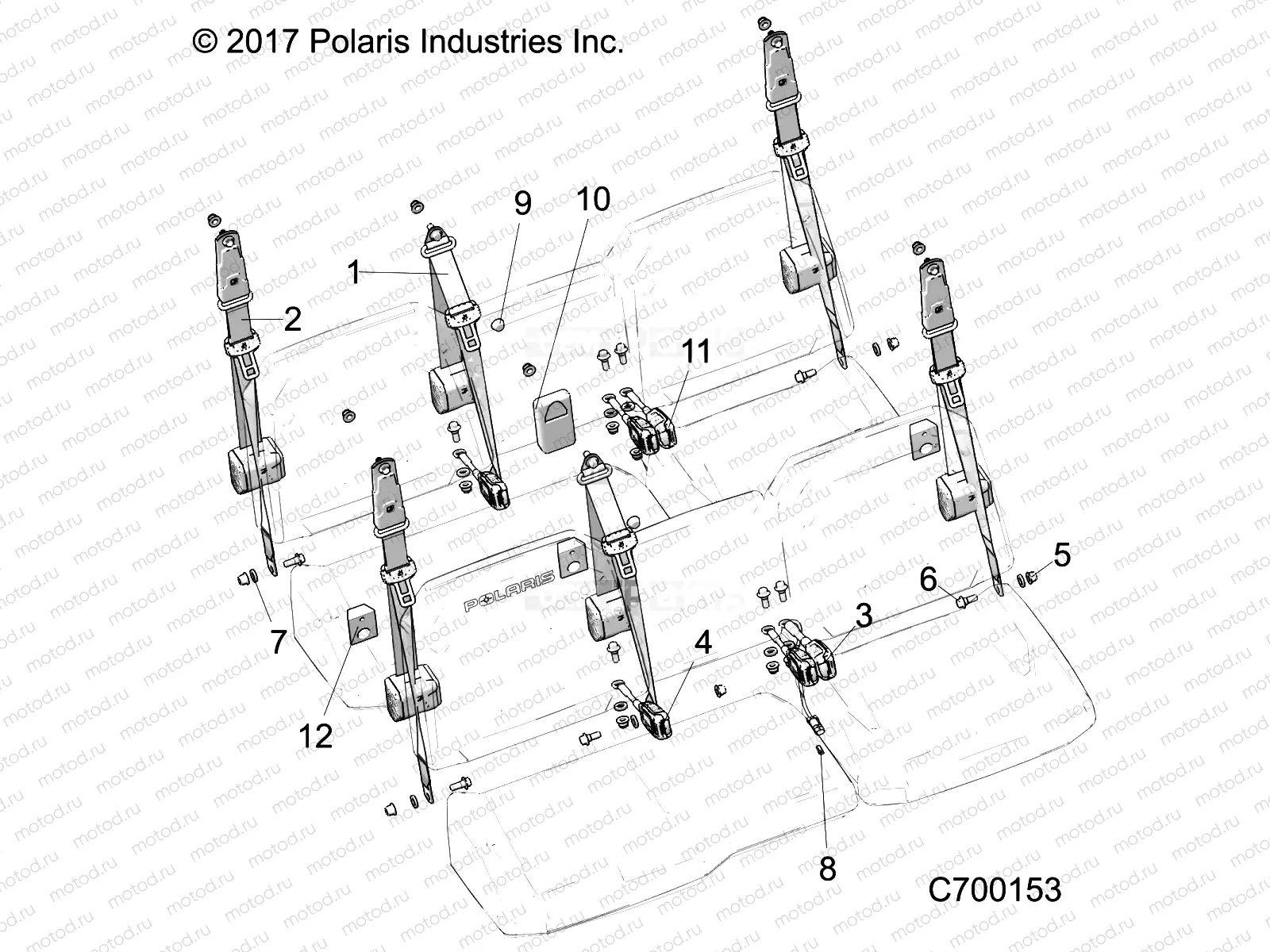 BODY | BODY, SEAT BELT MOUNTING - R19RSE99N1 (C700153)