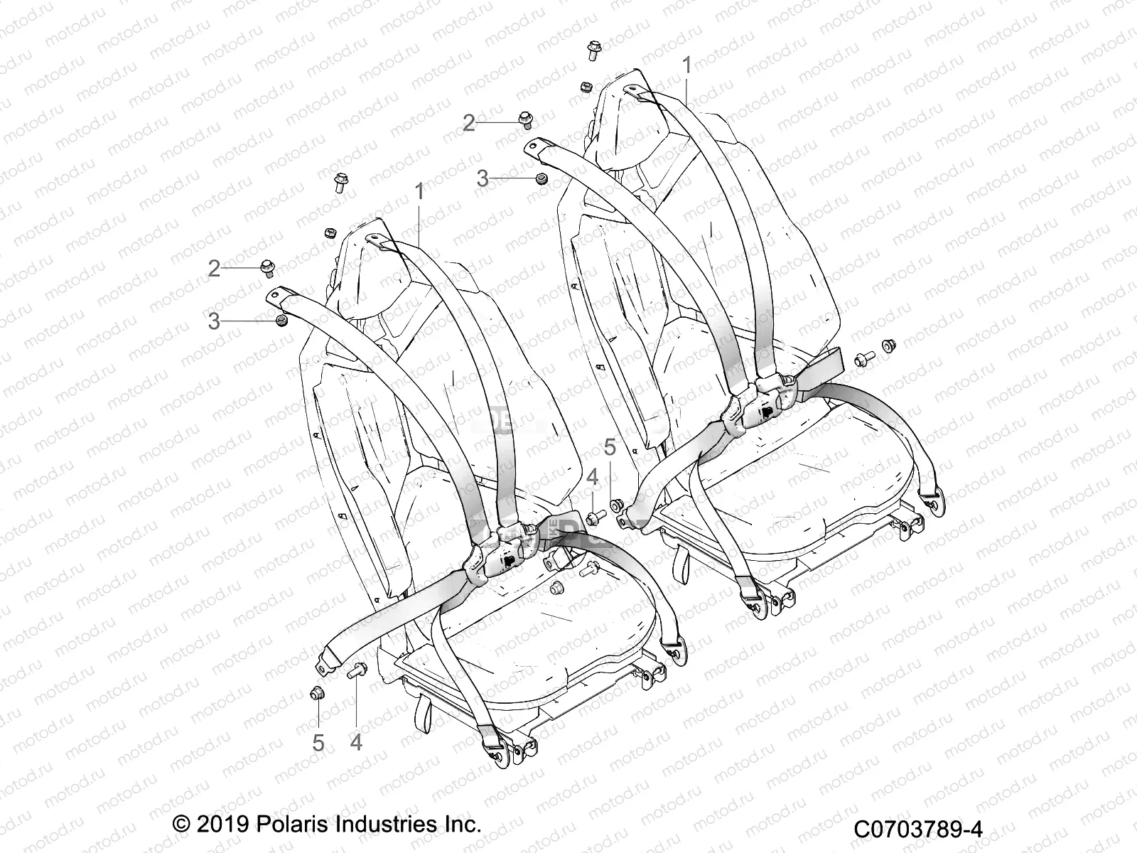 BODY | BODY, SEAT BELT MOUNTING, REAR - Z20R4B92AC/BC/AR/BR/D92AC/BC/AR/BR (C0703789-4)