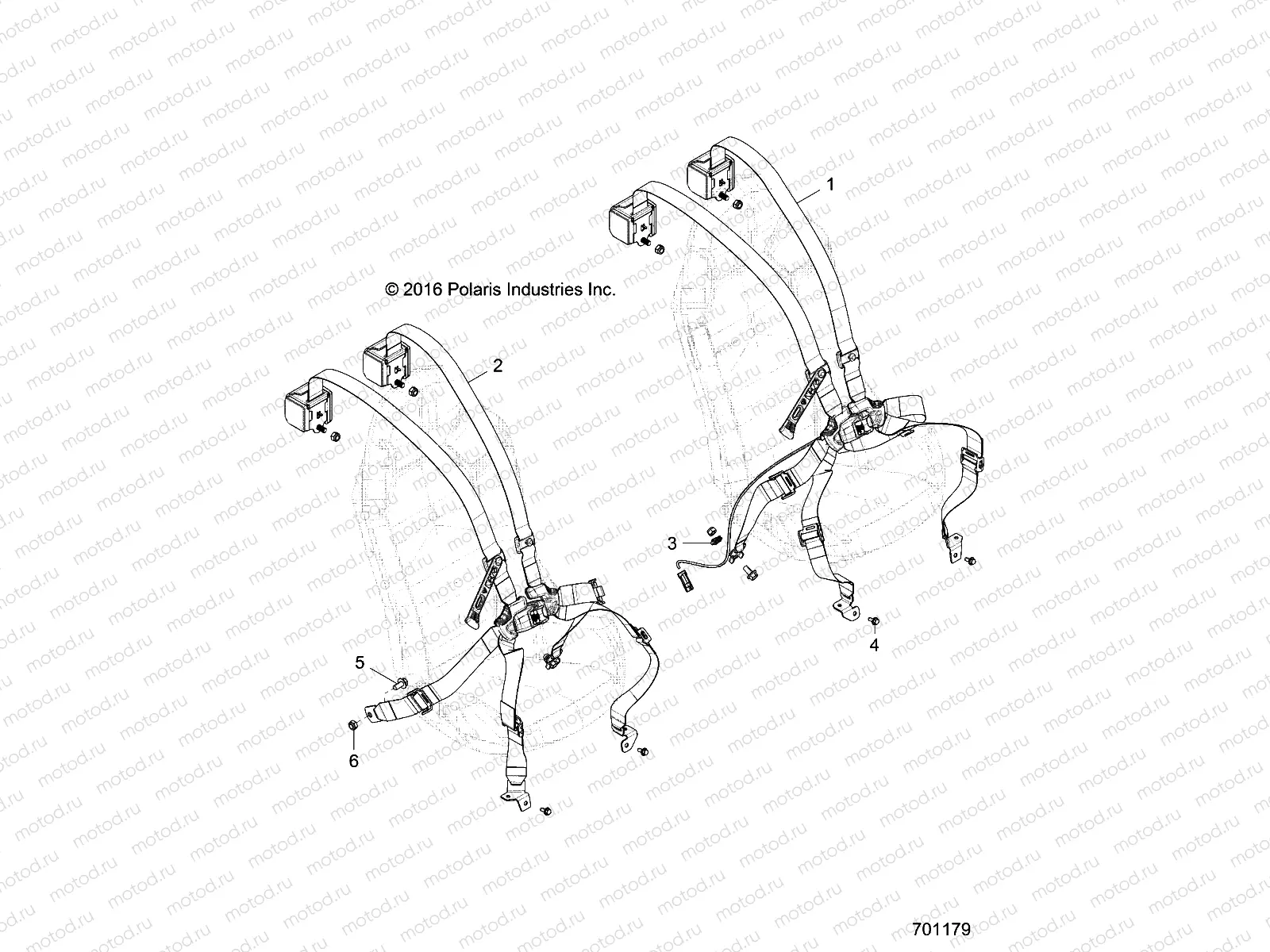 BODY | BODY, SEAT BELT MOUNTING - Z19VDR99AK/BK (701179)