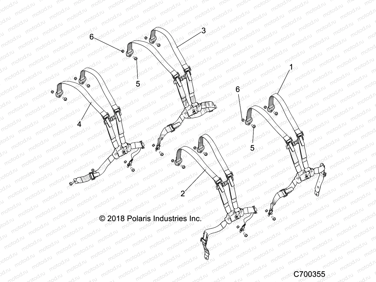 BODY | BODY, SEAT BELT MOUNTING - Z19VPL92AK/BK/AR/BR/AM/BM (C700355)