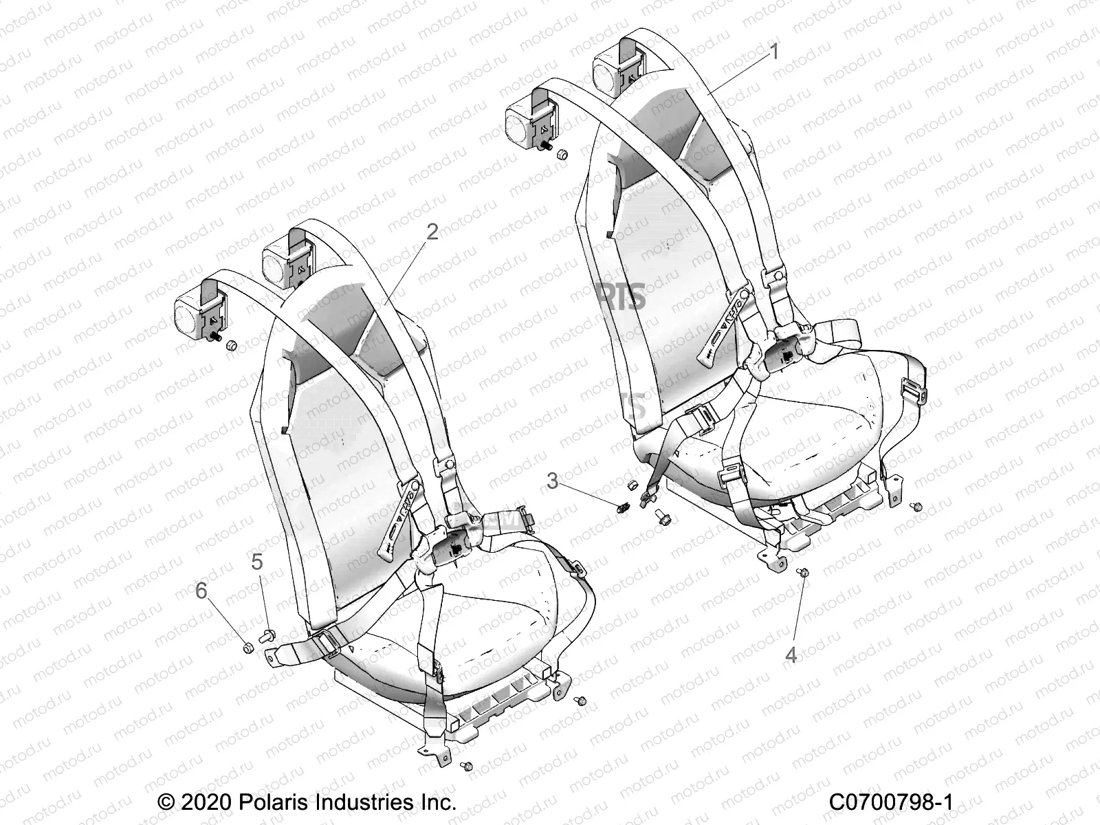 BODY | BODY, SEAT BELT MOUNTING - Z21NAR99AN/BN (C0700798-1)