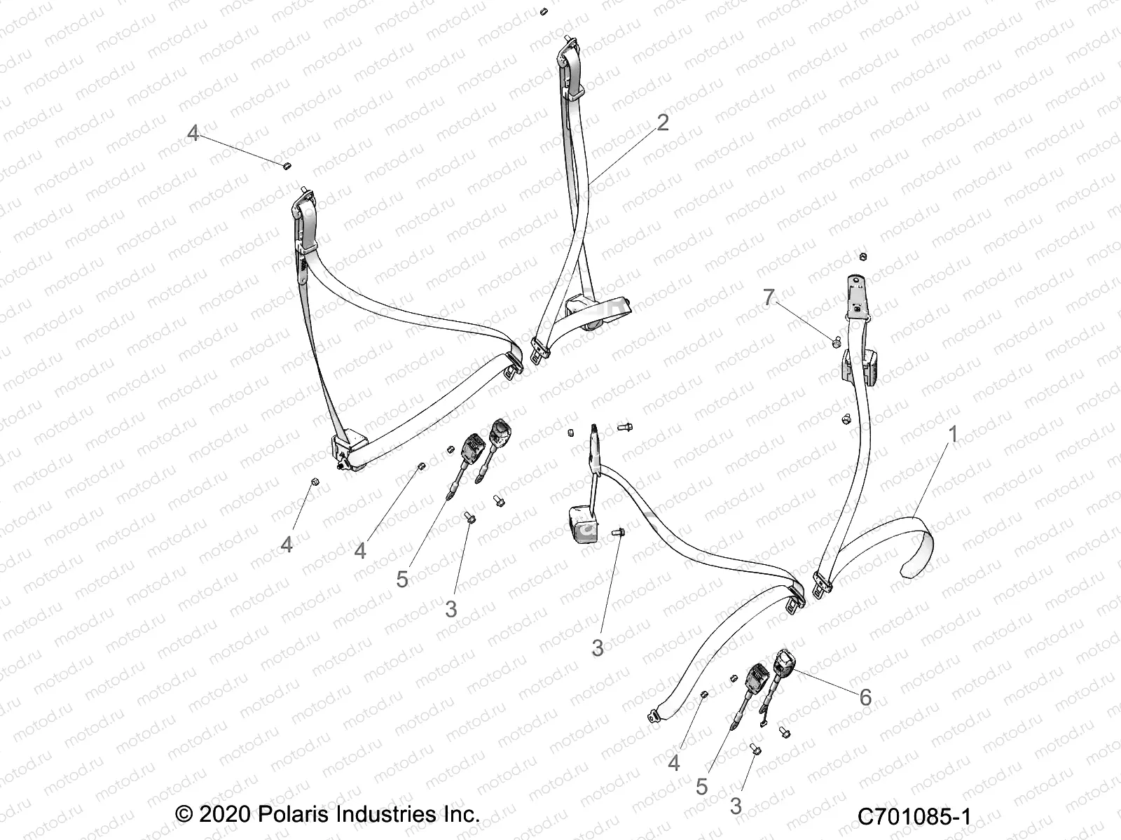 BODY | BODY, SEAT BELT MOUNTING - Z22N4E99NK (C701085-1)