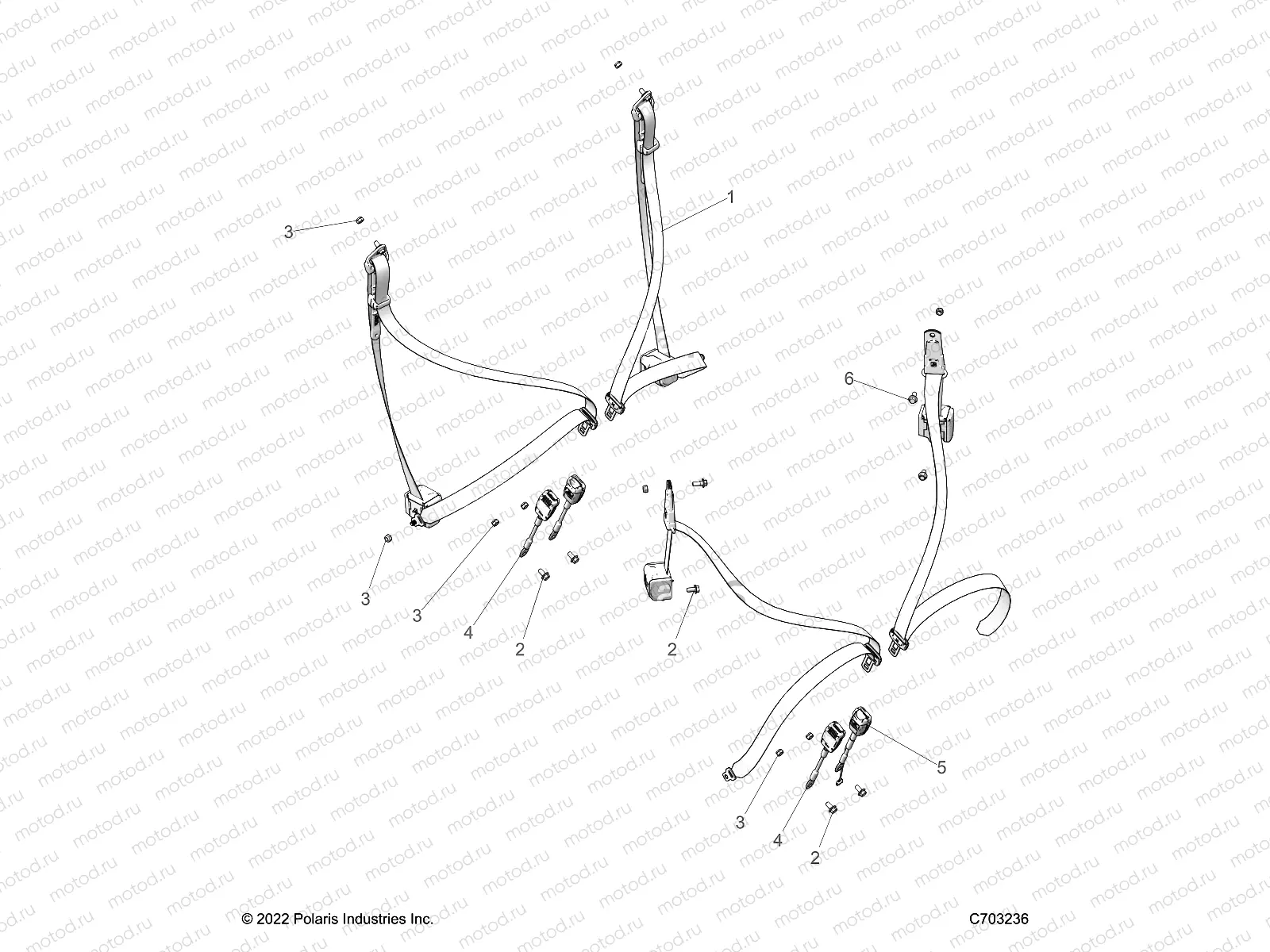 BODY | BODY, SEAT BELT MOUNTING - Z23N4E99NR (C703236)